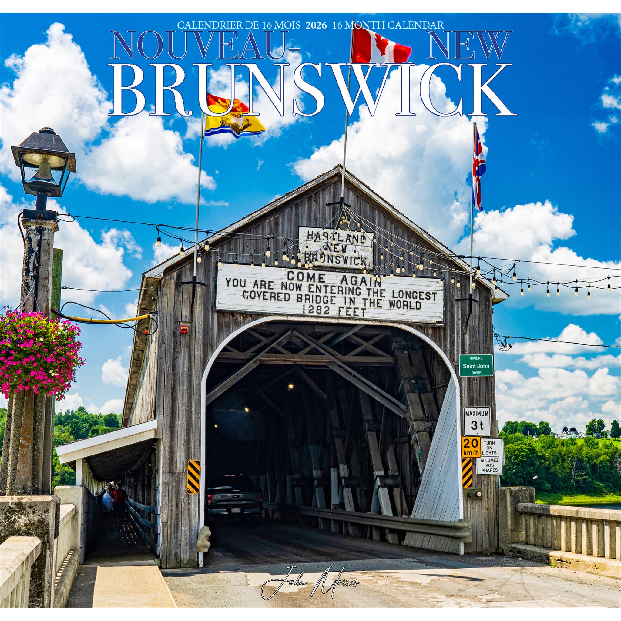 Calendrier mural Nouveau Brunswick 2026