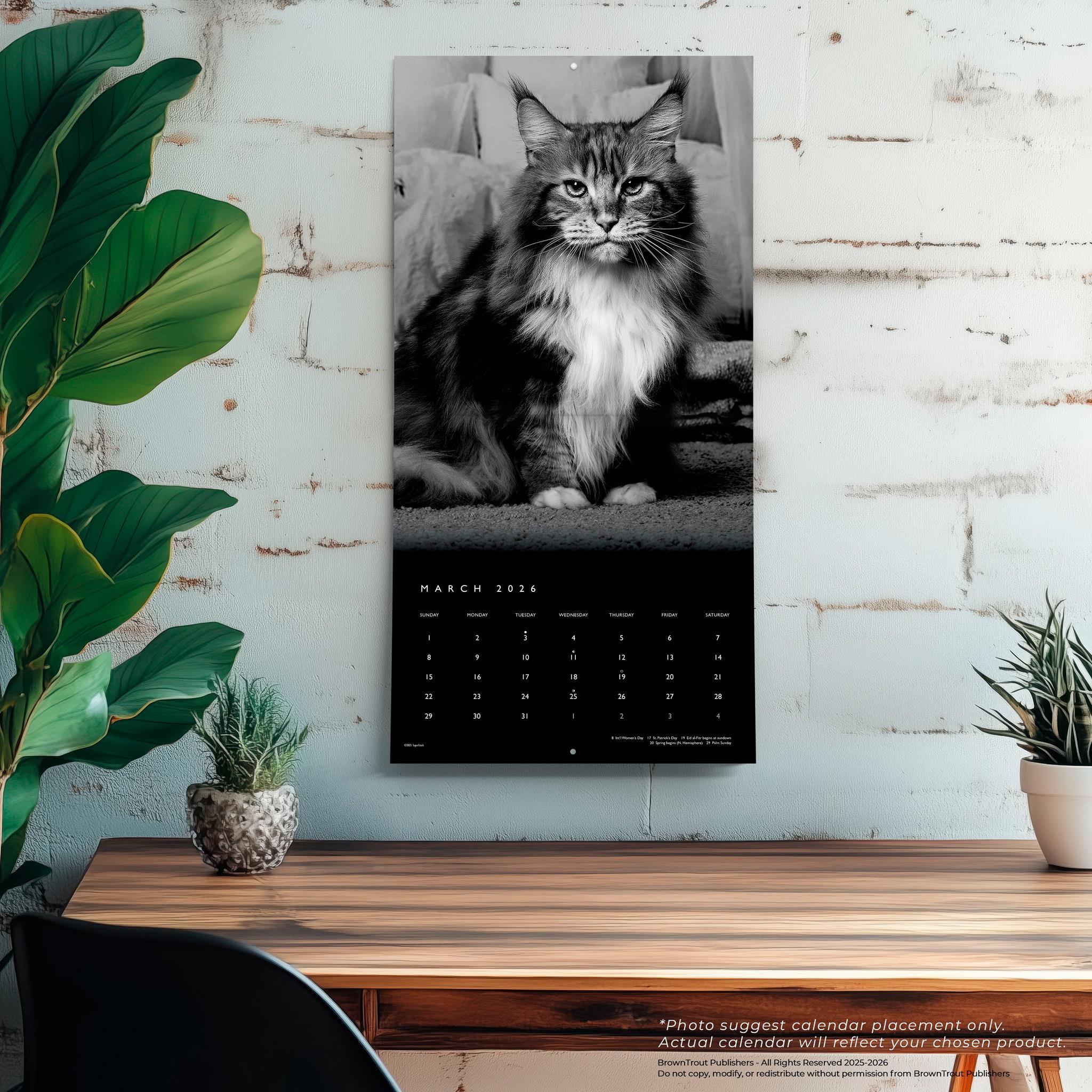 Cat The Regal 2026 Wall Calendar - Online Only