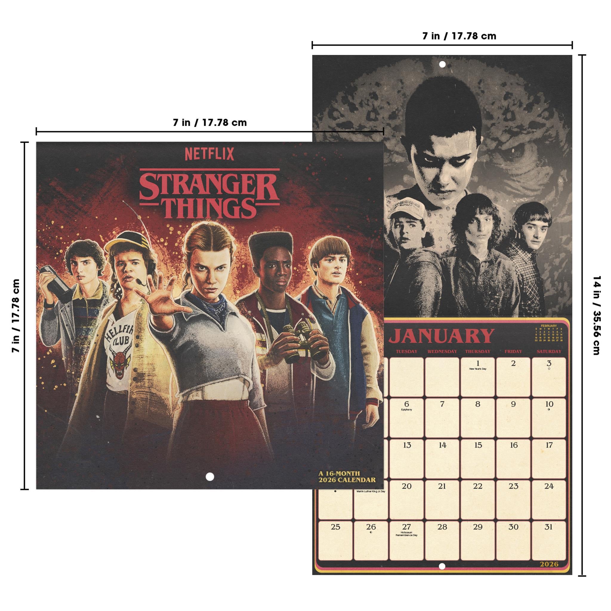 Mini-calendrier Stranger Things 2026