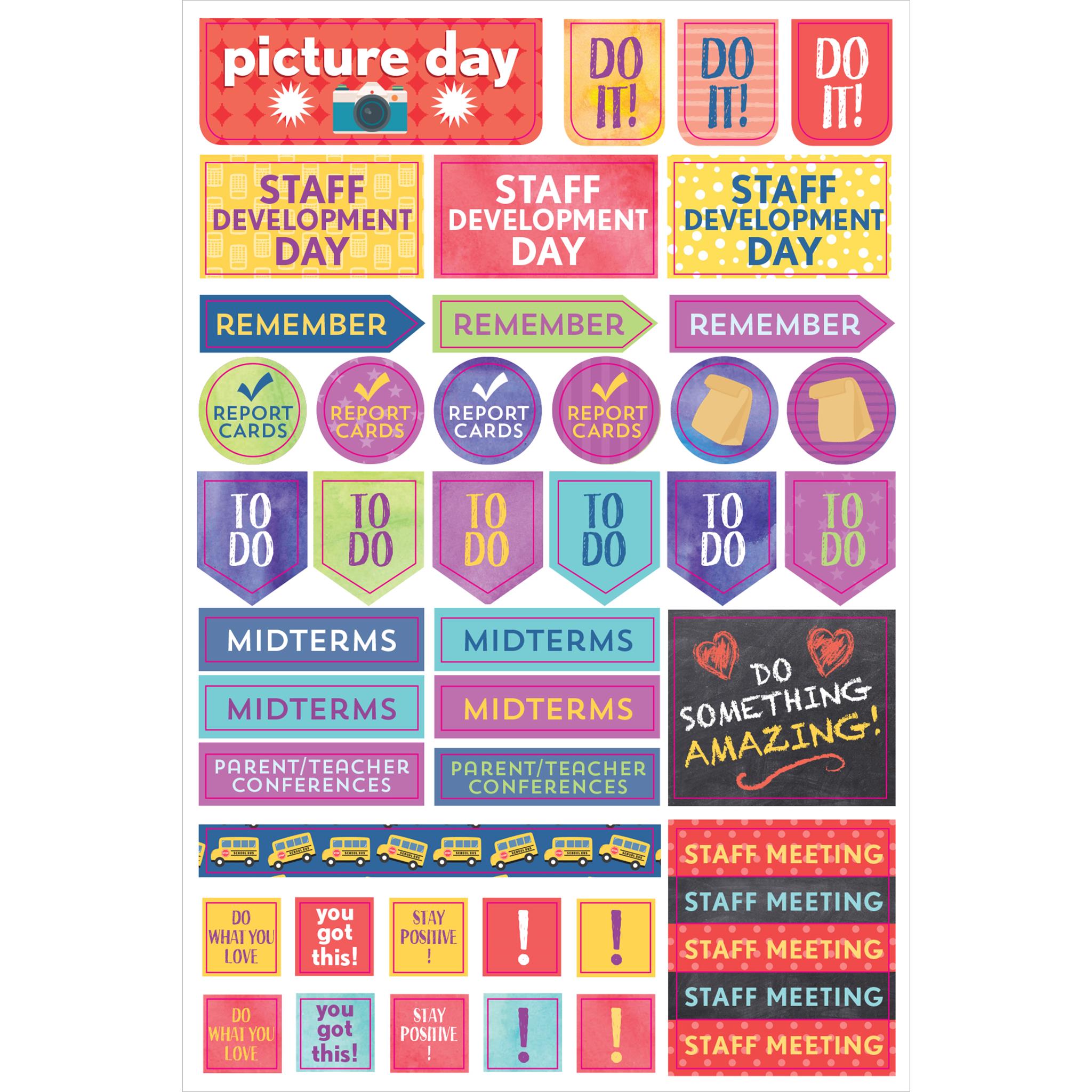 Autocollants pour agenda d'enseignant