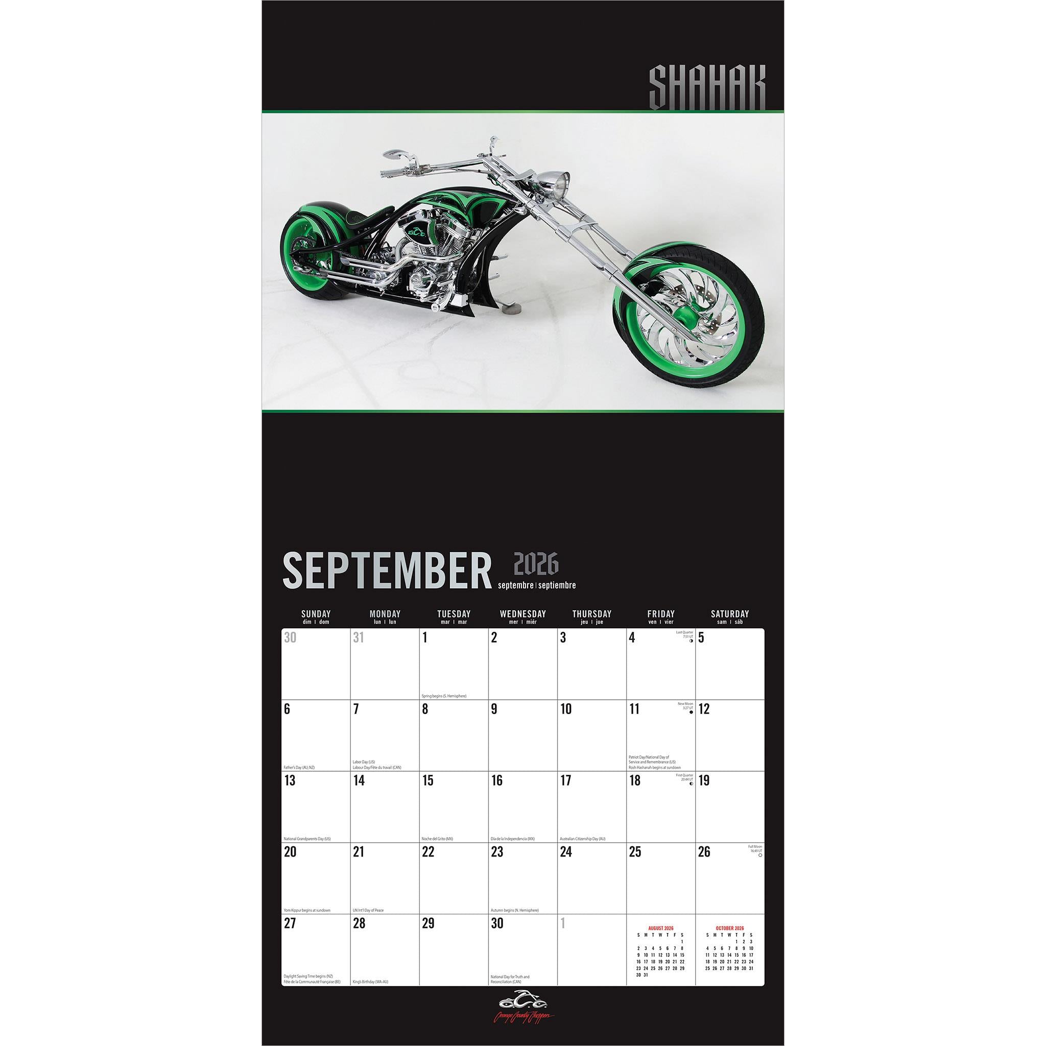 Orange County Choppers 2026 Wall Calendar - Online Only