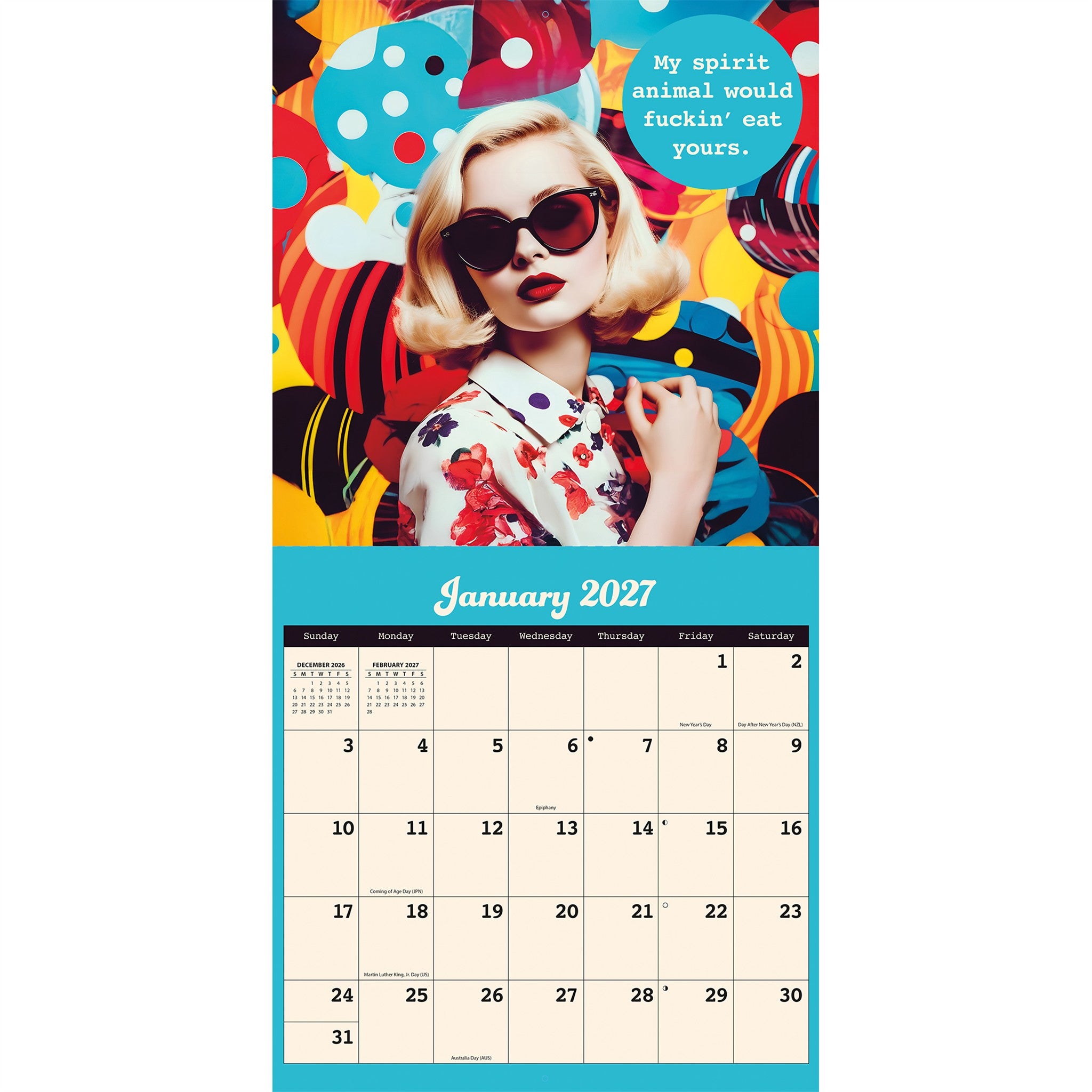 Calendrier mural Bitch Please 2027 – En ligne seulement