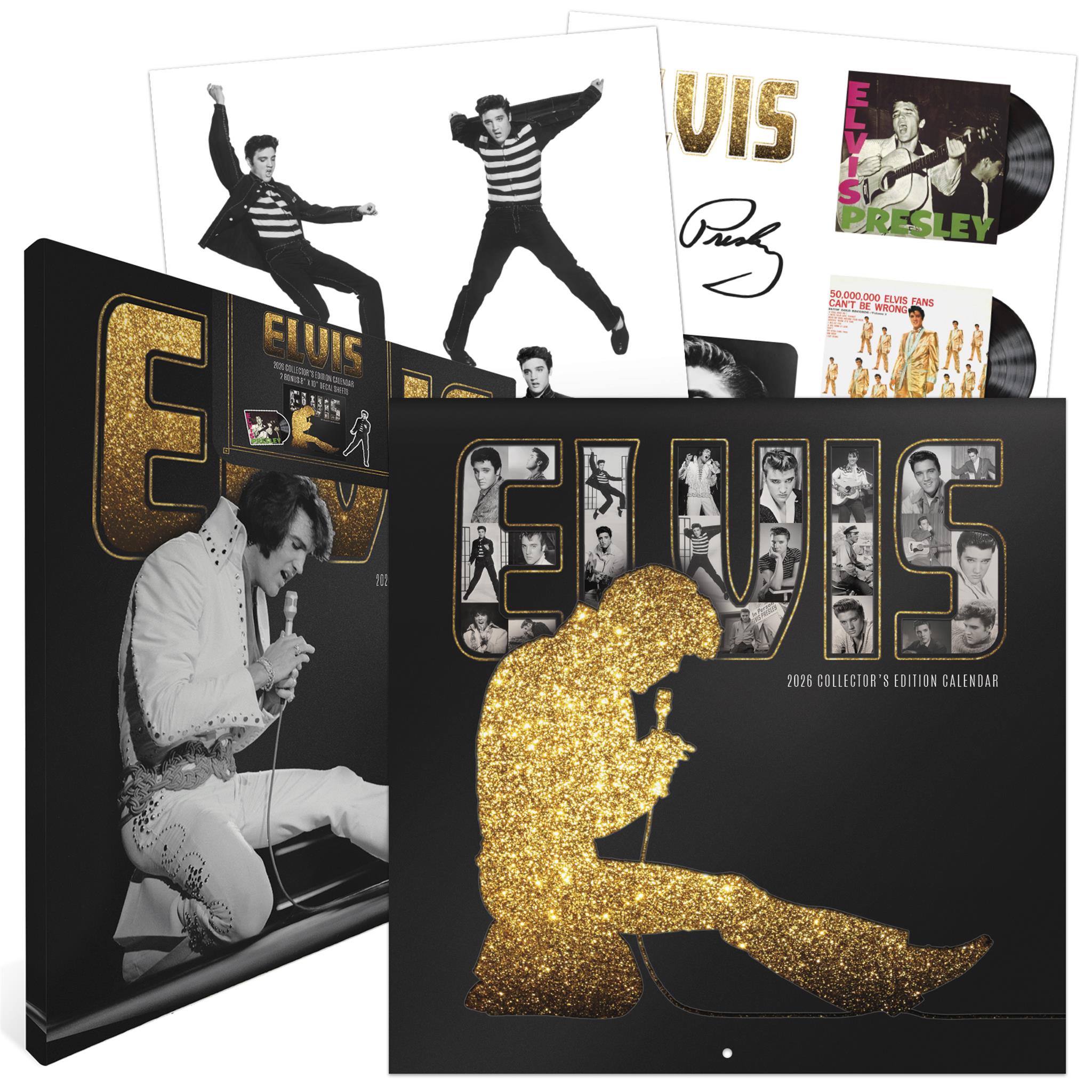 Calendrier mural Elvis Presley Édition Collector 2026 - Disponible uniquement en ligne