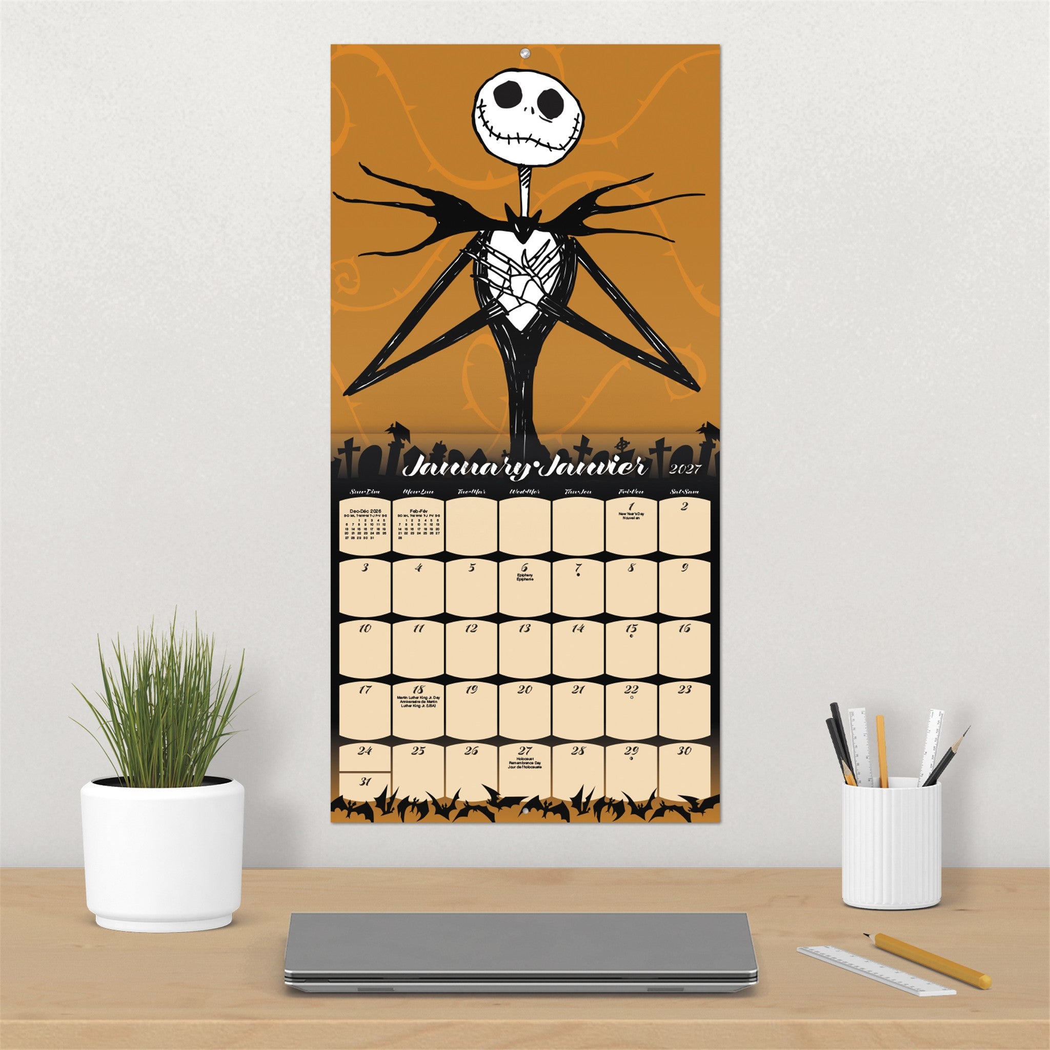 Nightmare Before Christmas 2027 Wall Calendar