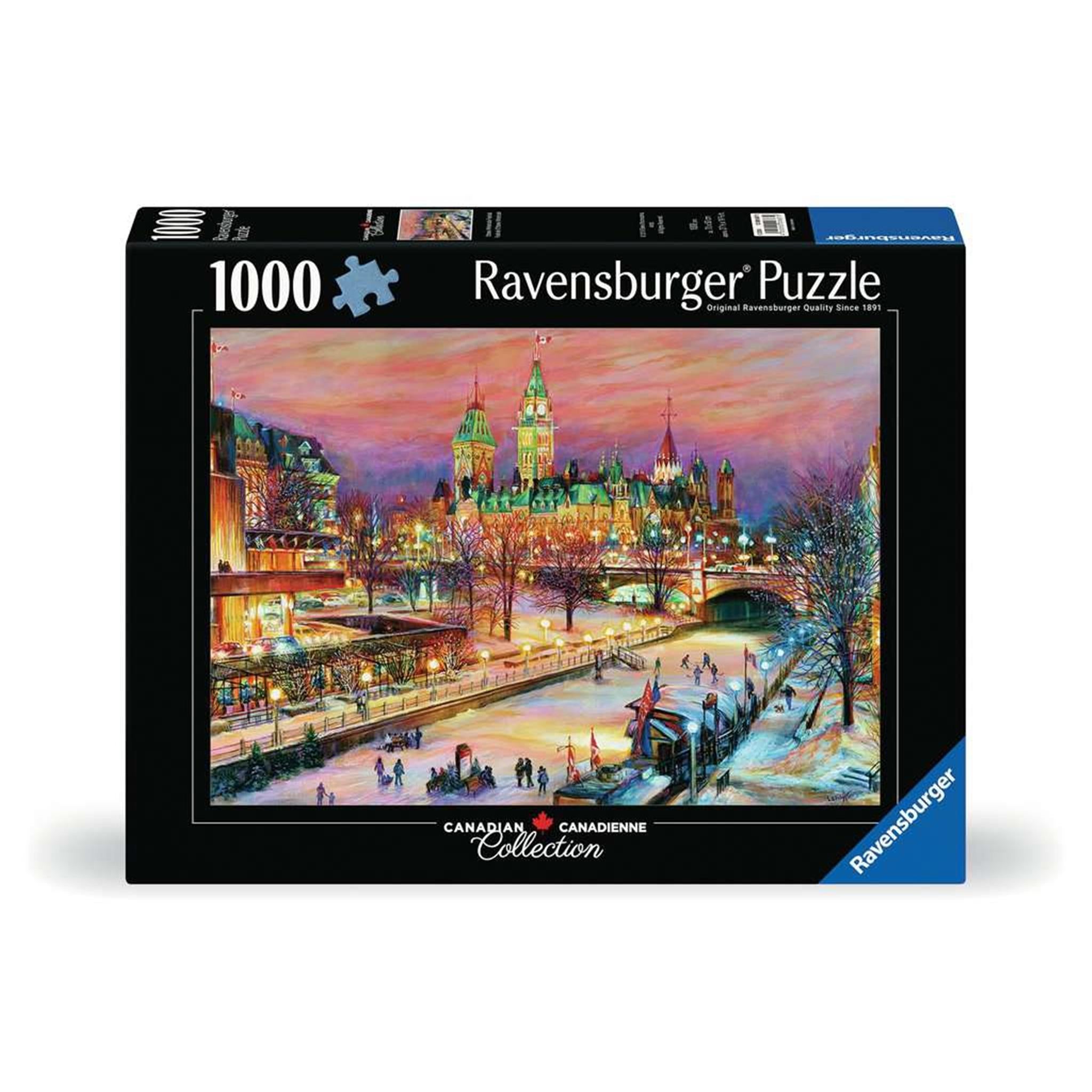 Puzzle Ravensburger de 1000 pièces sur le thème du Bal de Neige d'Ottawa
