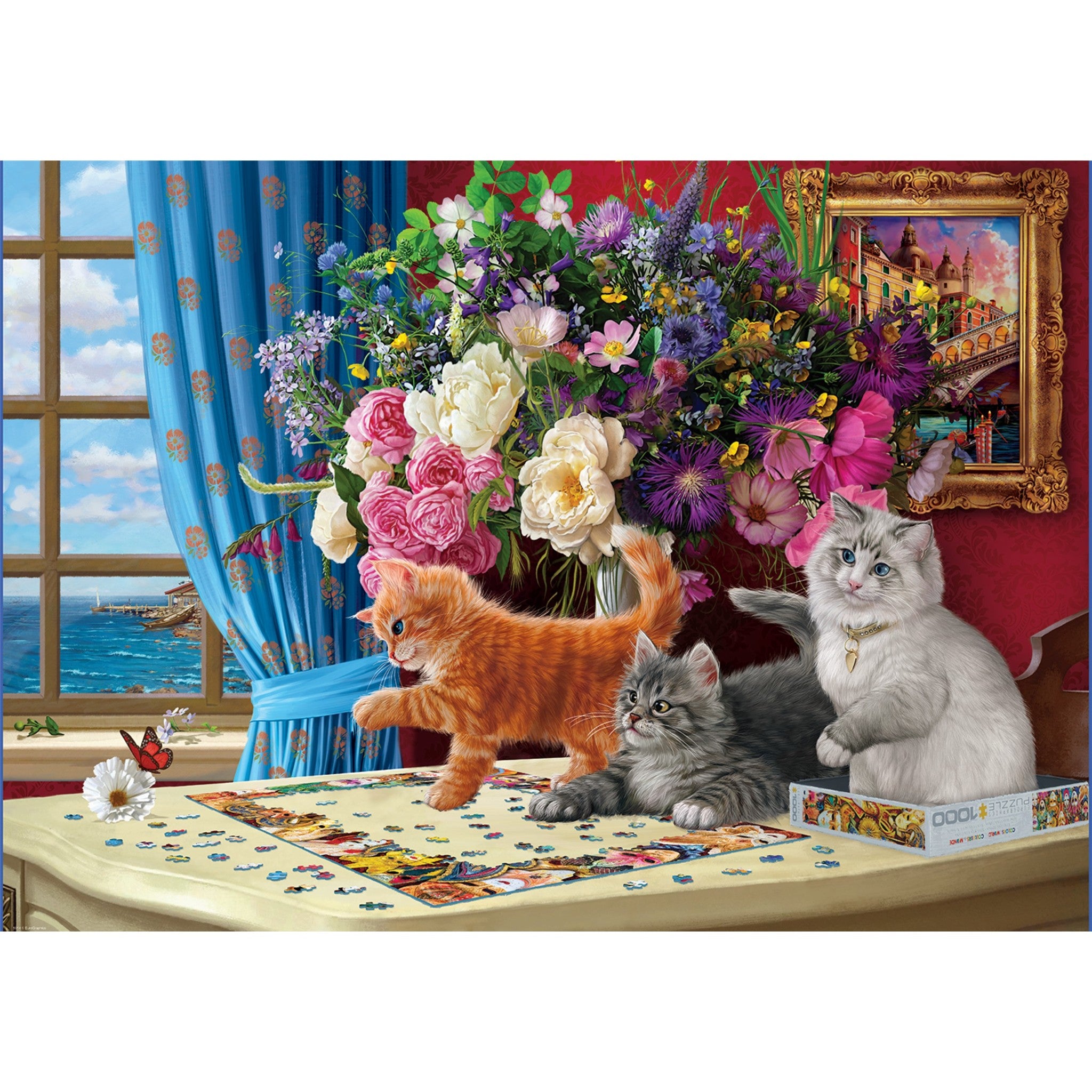 Puzzle de 1000 pièces Chats énigmatiques