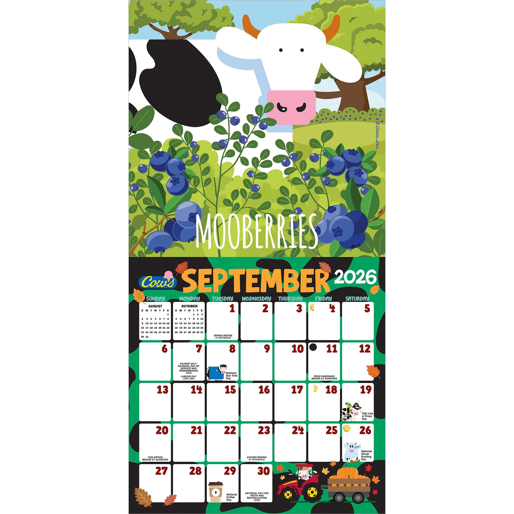 Cows Creamery 2026 Wall Calendar