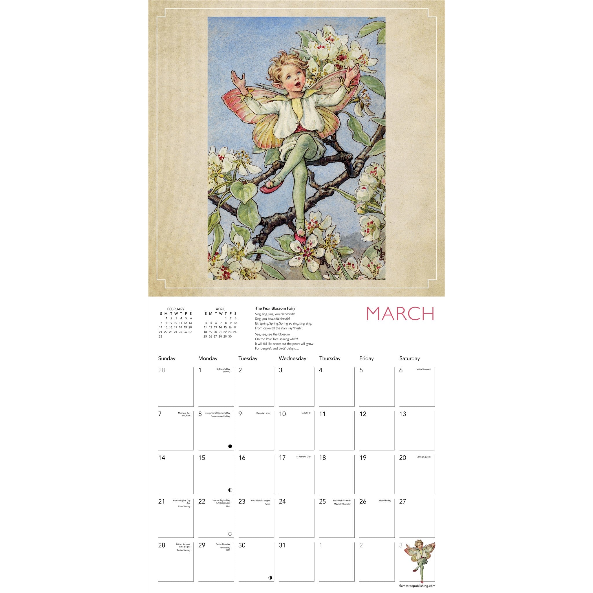 Flower Fairies 2027 Wall Calendar