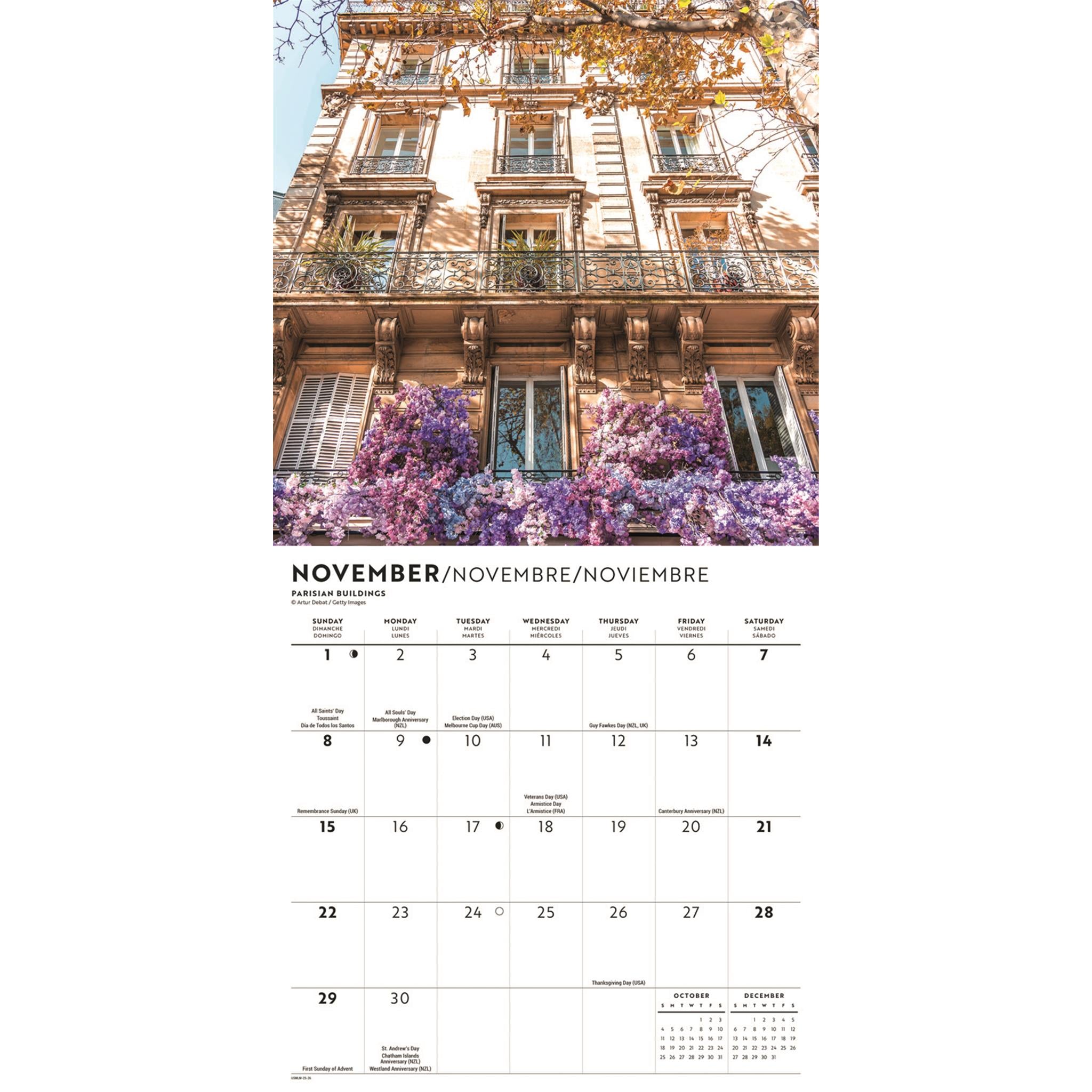 Mini-calendrier parisien 2026