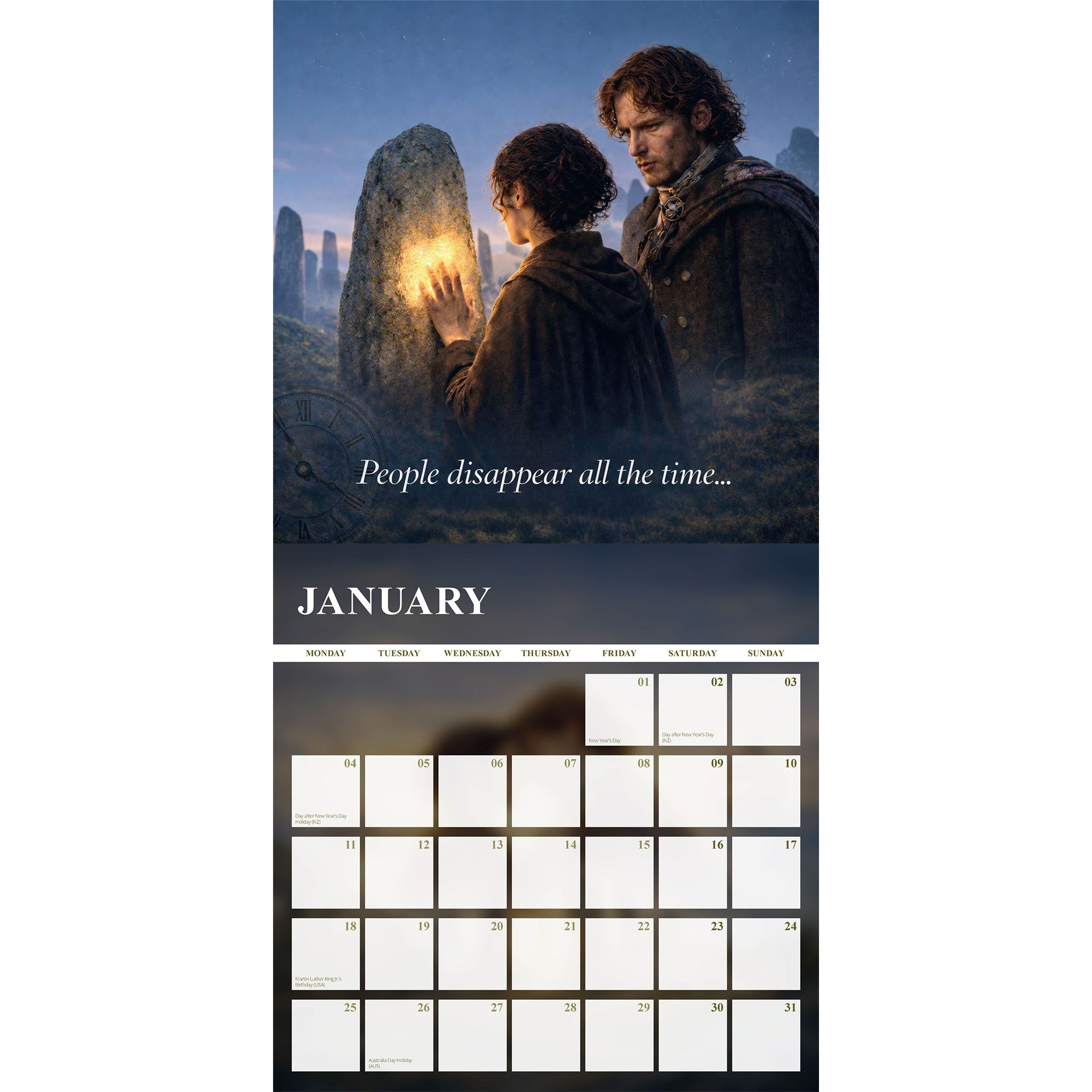 Outlander Unofficial 2027 Wall Calendar
