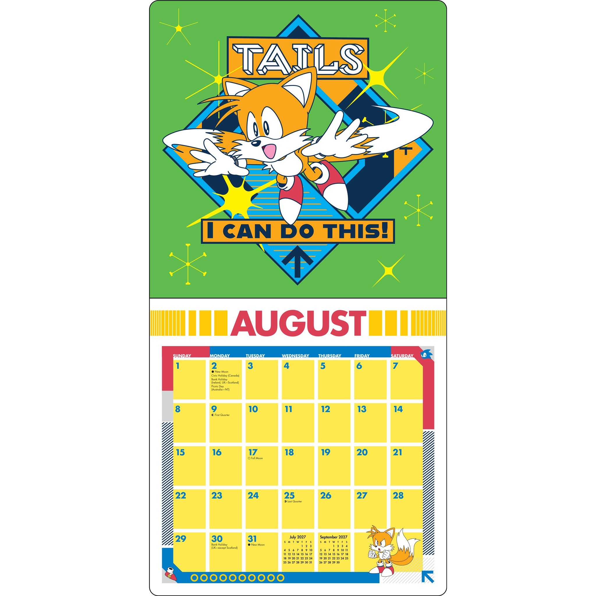 Sonic the Hedgehog Classic 2027 Wall Calendar