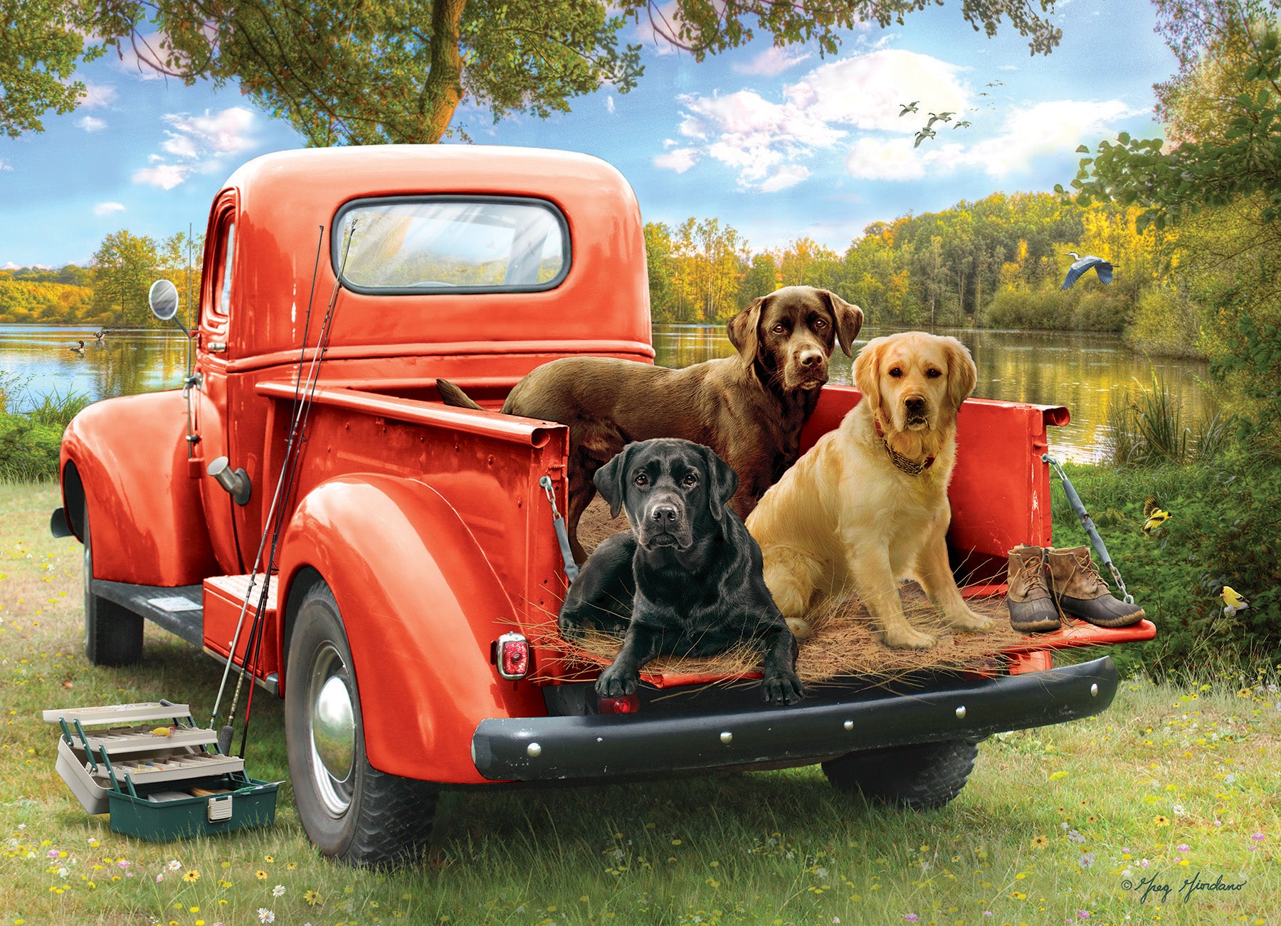 Puzzle exclusif Fishing Friends de 1000 pièces