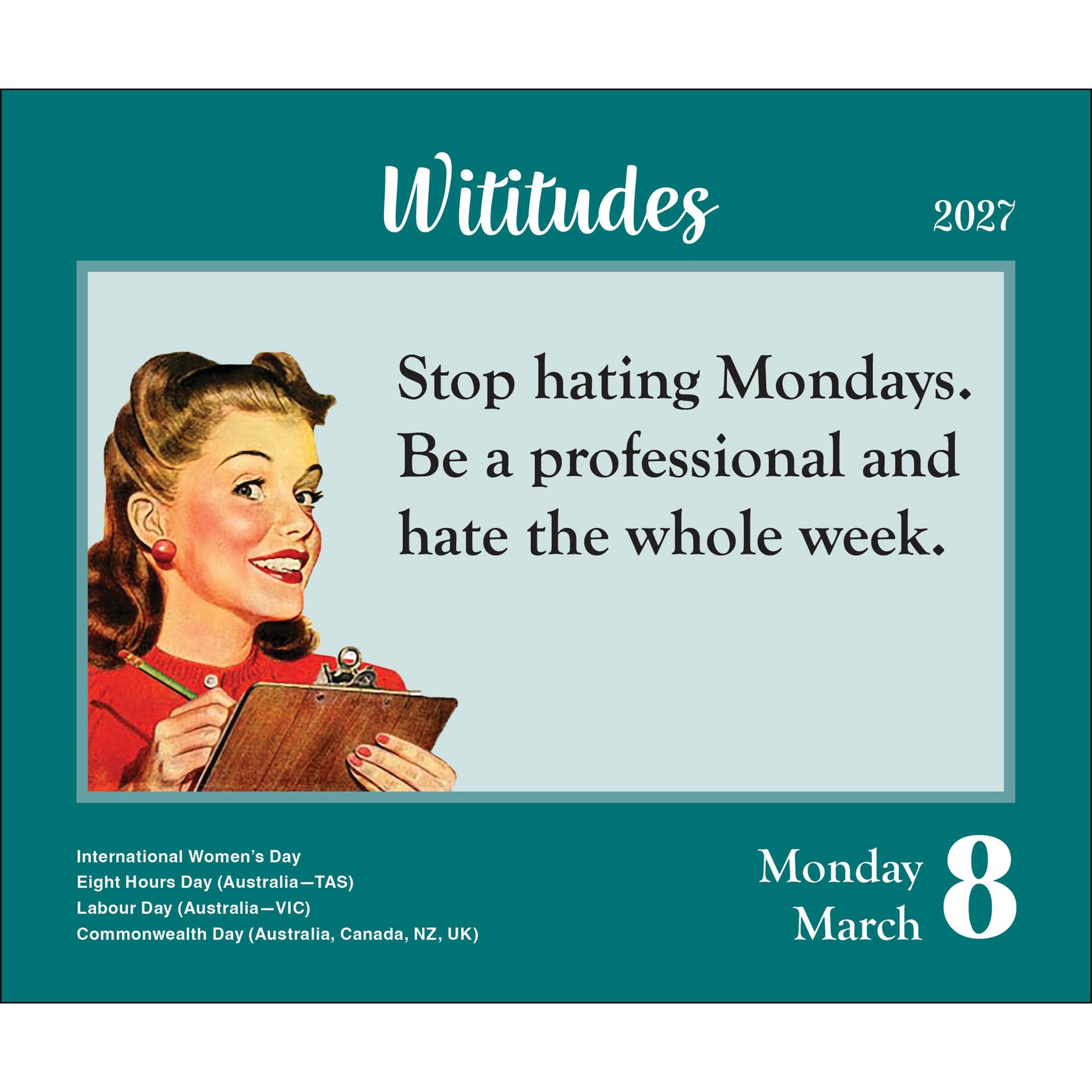 Wititudes 2027 Box Calendar