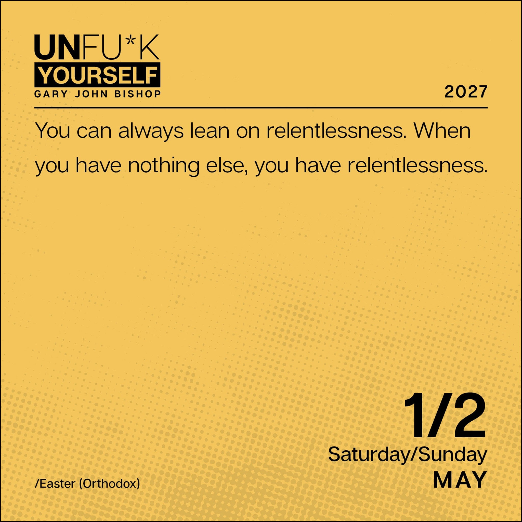 Unfu*k Yourself 2027 Box Calendar