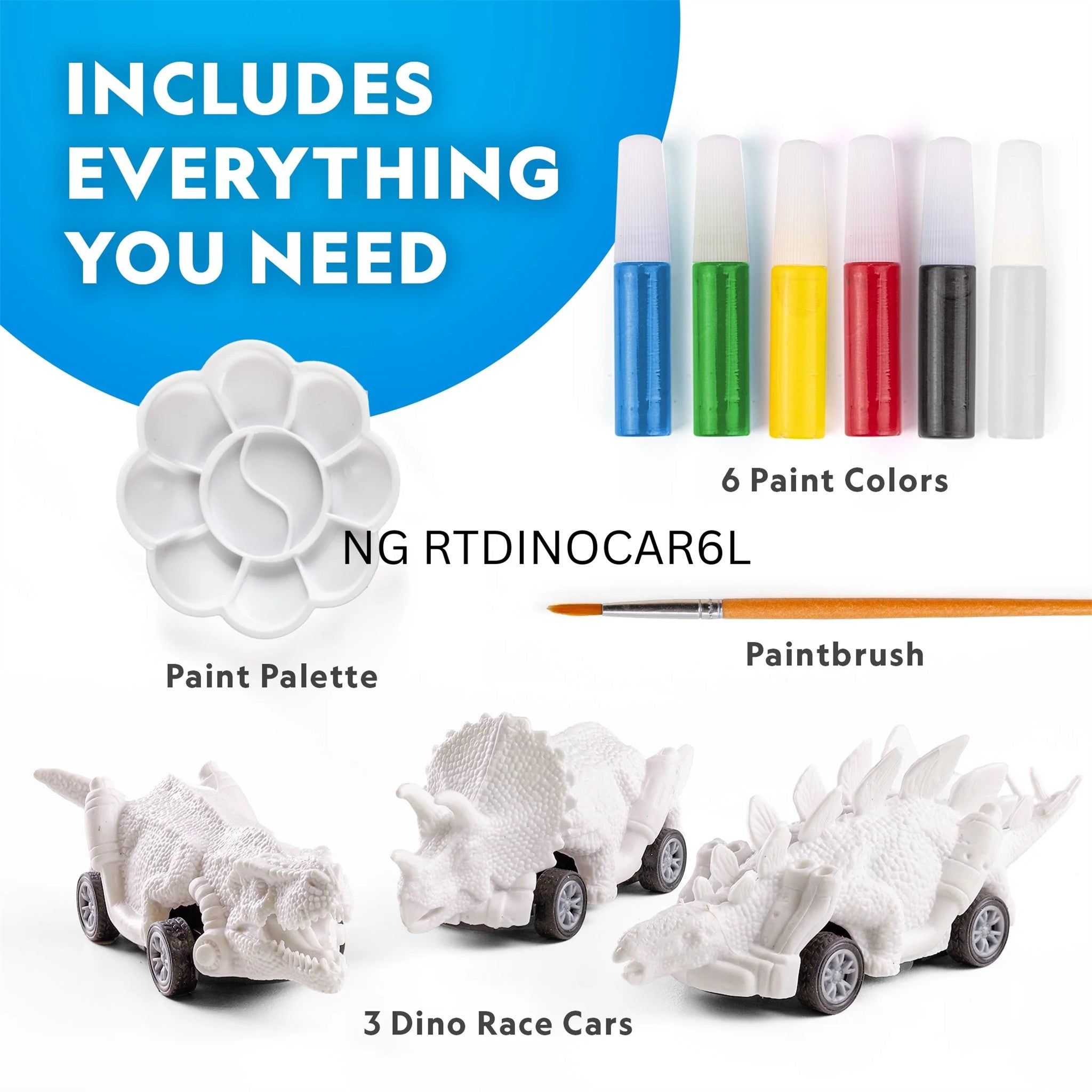 Kit de voitures de course de dinosaures National Geographic