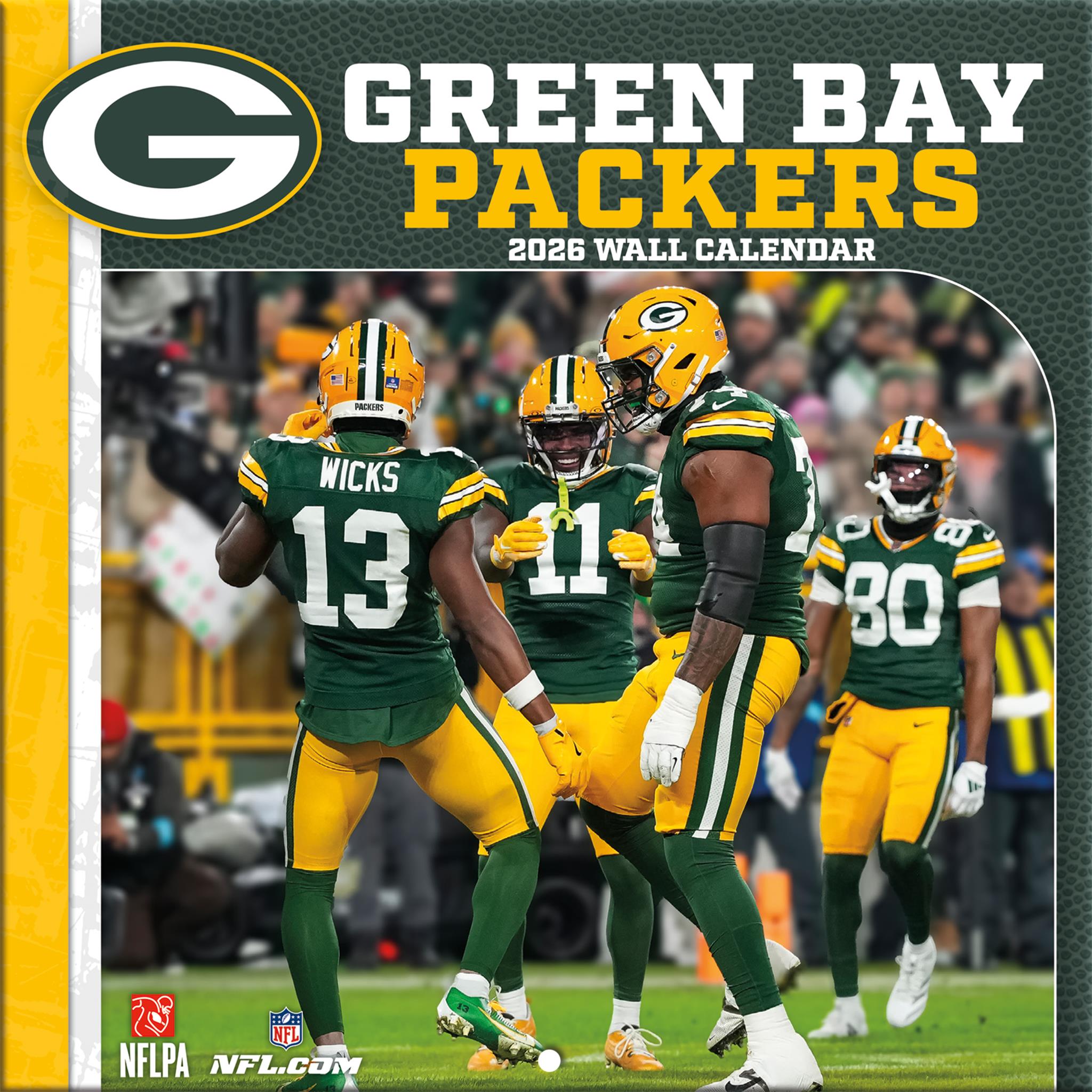 Mini-calendrier 2026 des Green Bay Packers (NFL) - Disponible uniquement en ligne