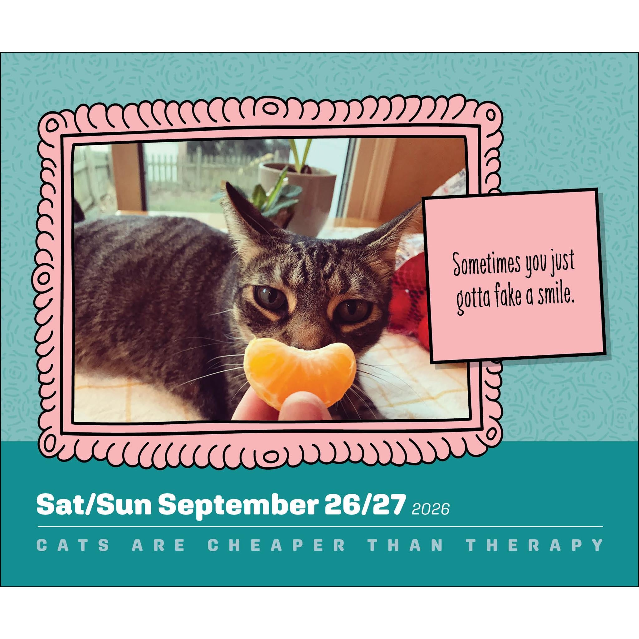 Cats Are Cheaper Than Therapy 2026 Box Calendar - Online Only
