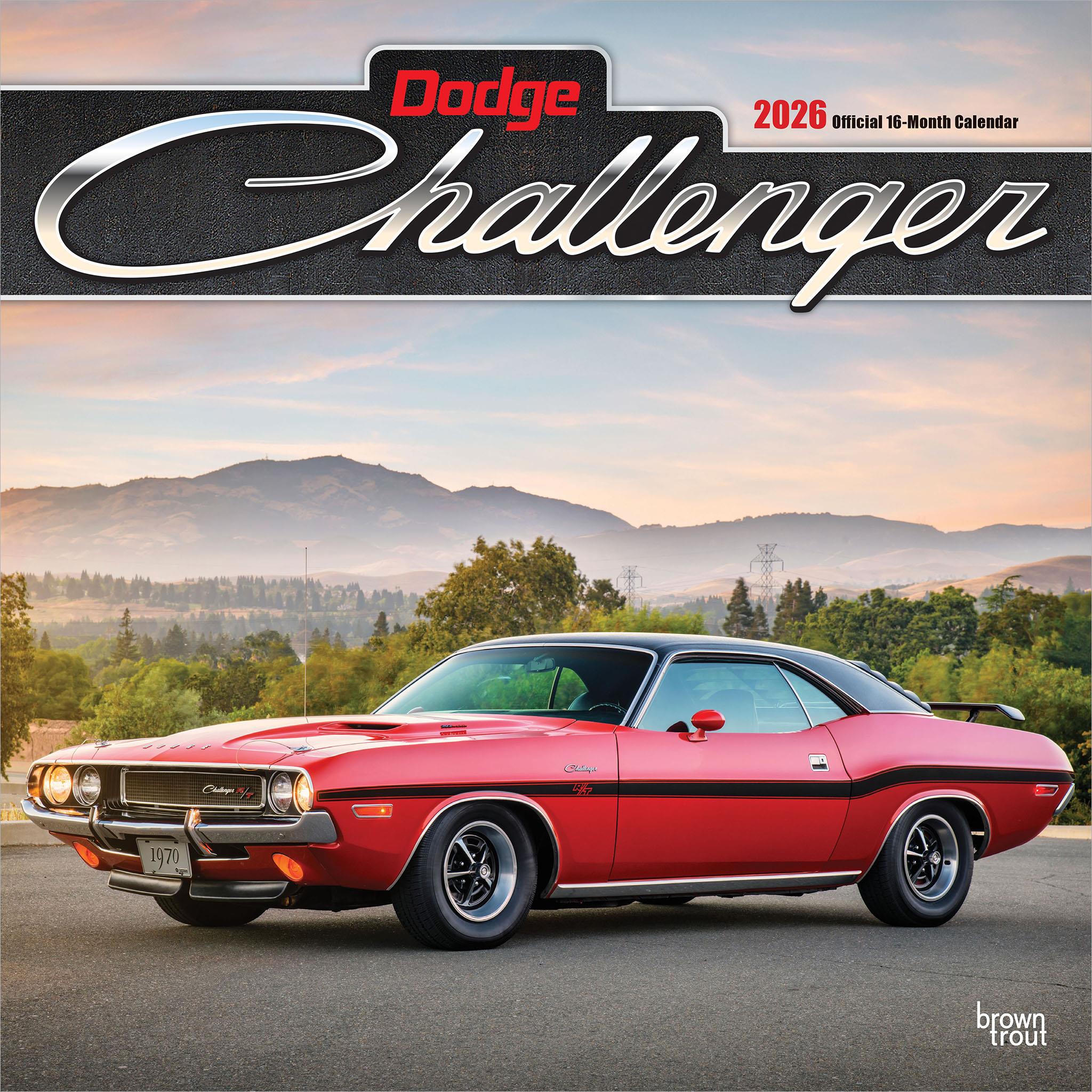 Calendrier mural Dodge Challenger 2026