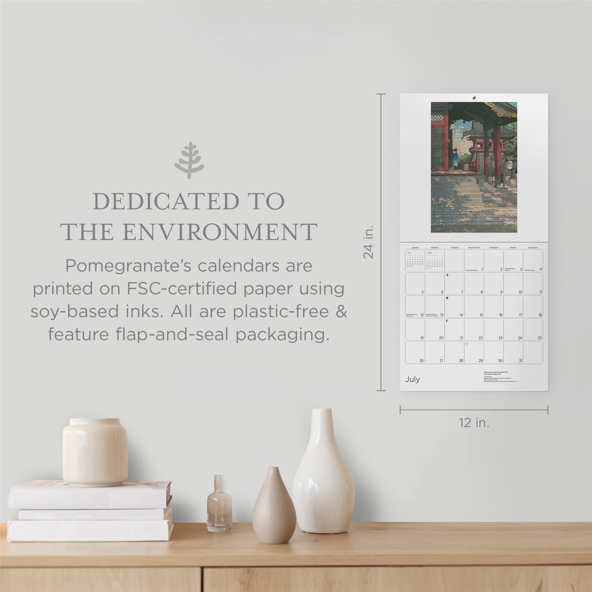 Calendrier mural Kawase Hasui 2026