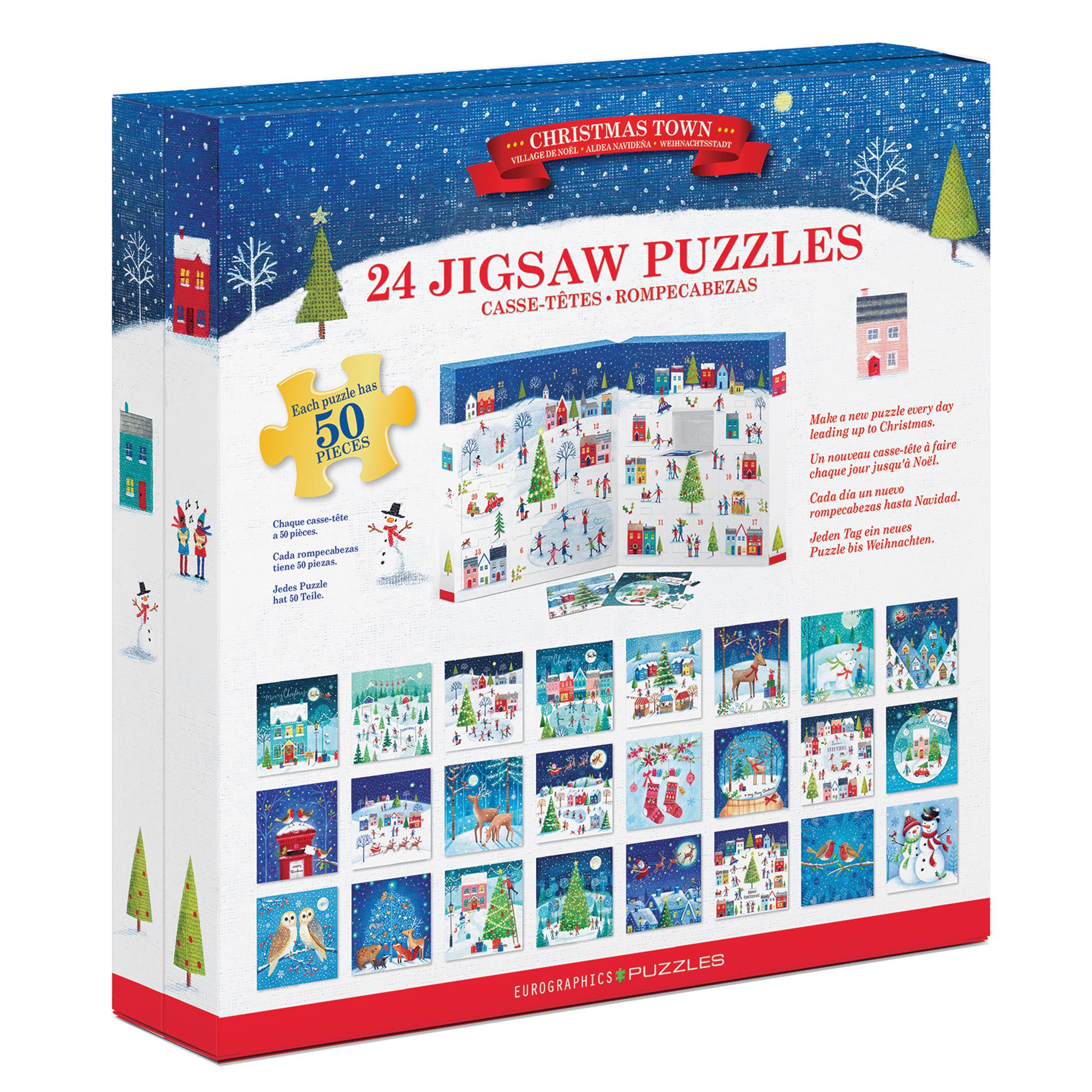 Calendrier de l'Avent Christmas Town II (24 puzzles de 50 pièces)