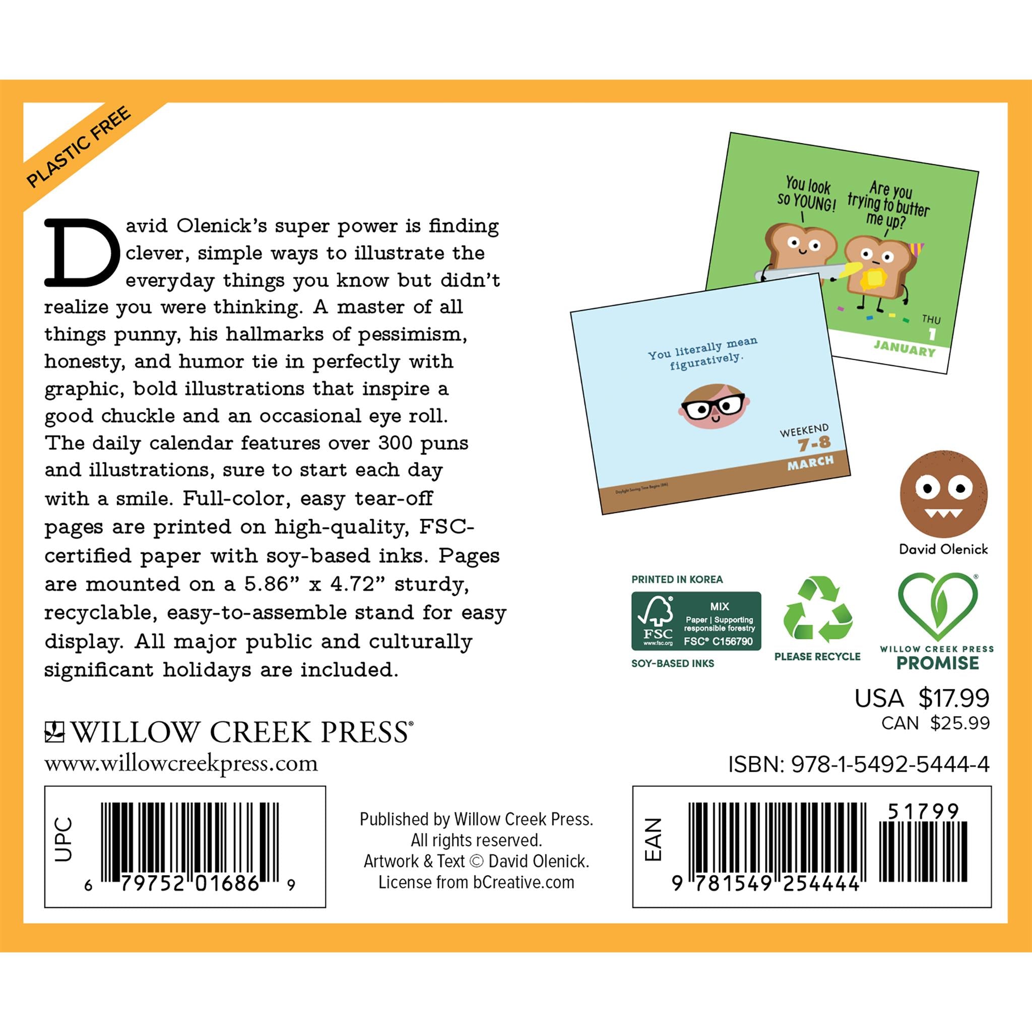 Calendrier Art Of David Olenick 2026 (édition limitée en ligne)