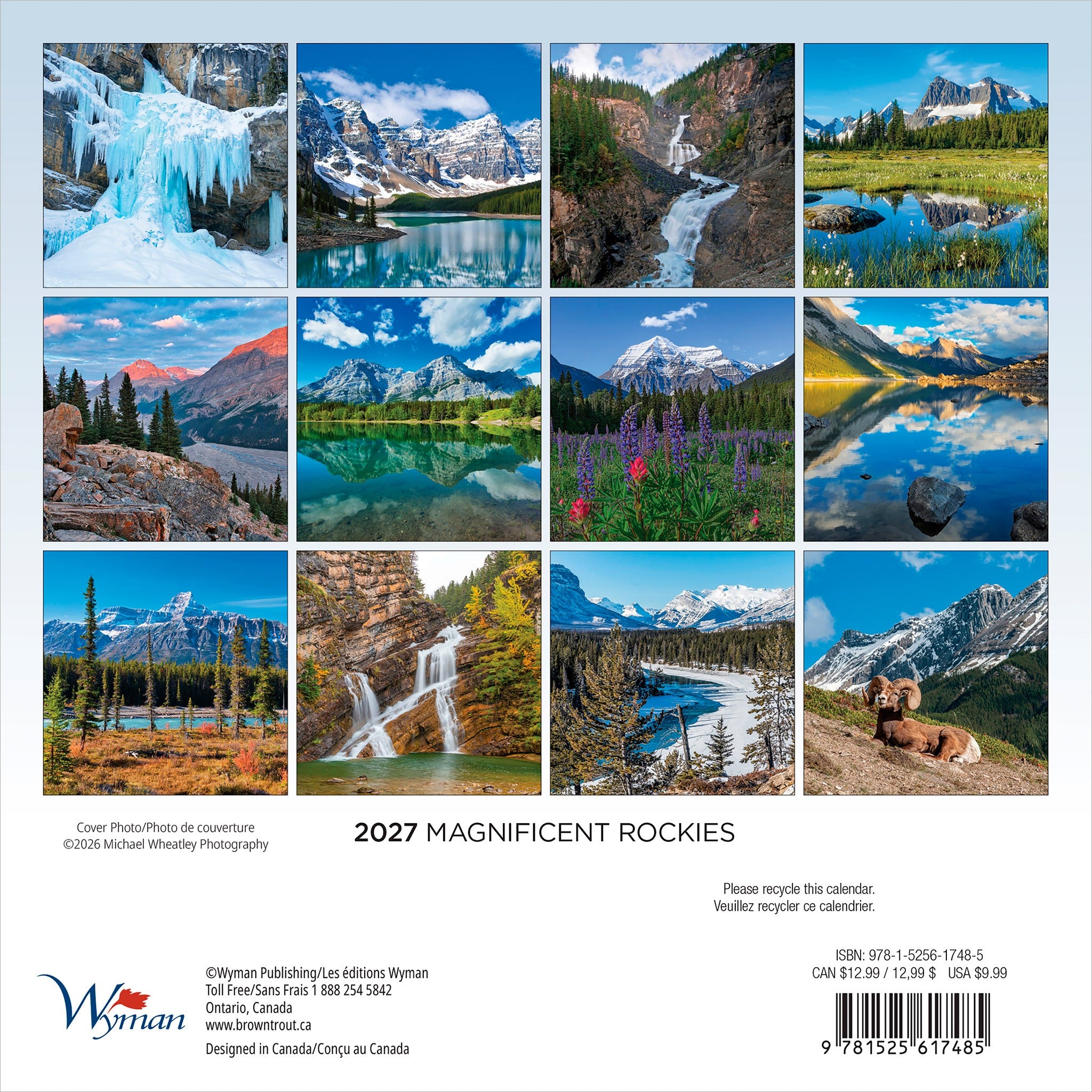 Magnificent Rockies 2027 Mini Calendar - Online Only