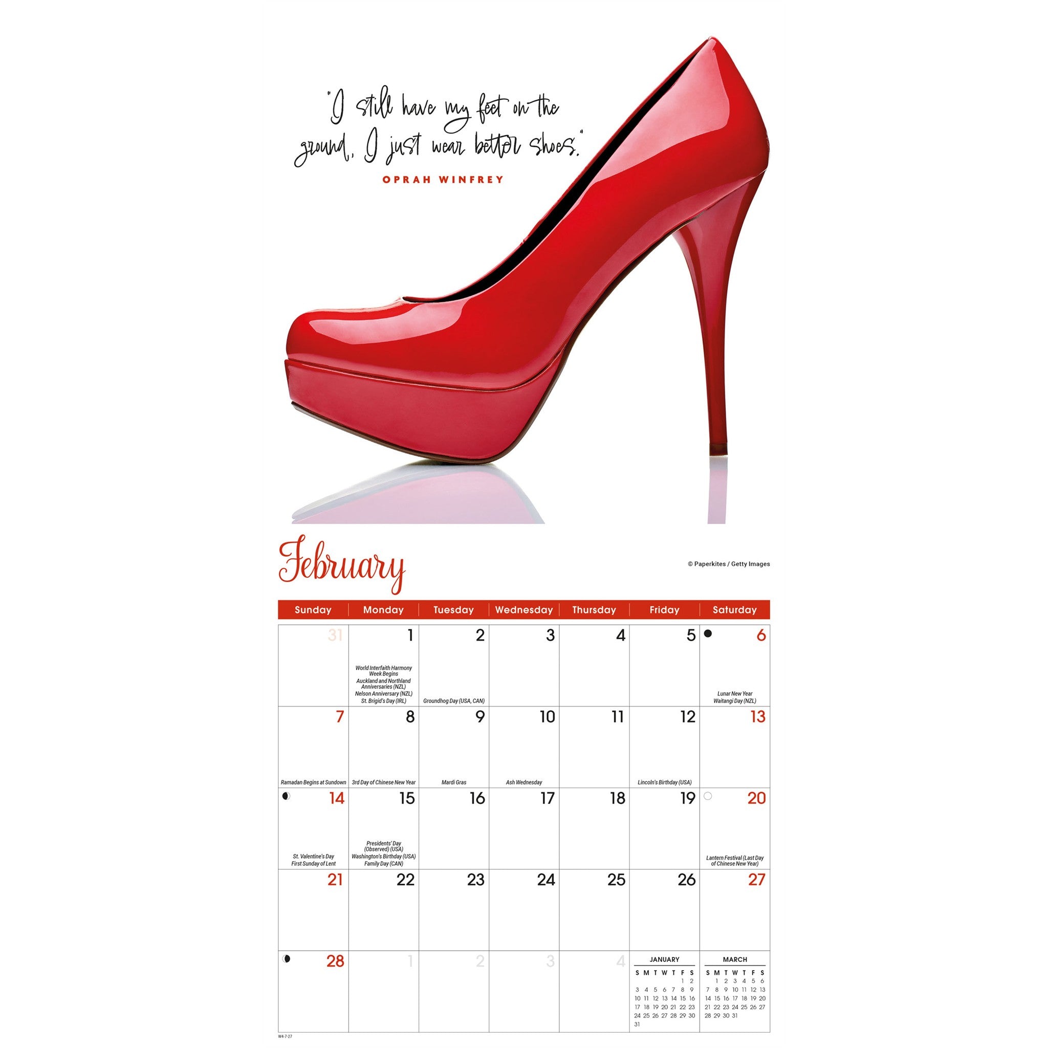 Chaussures Mini Calendrier 2027