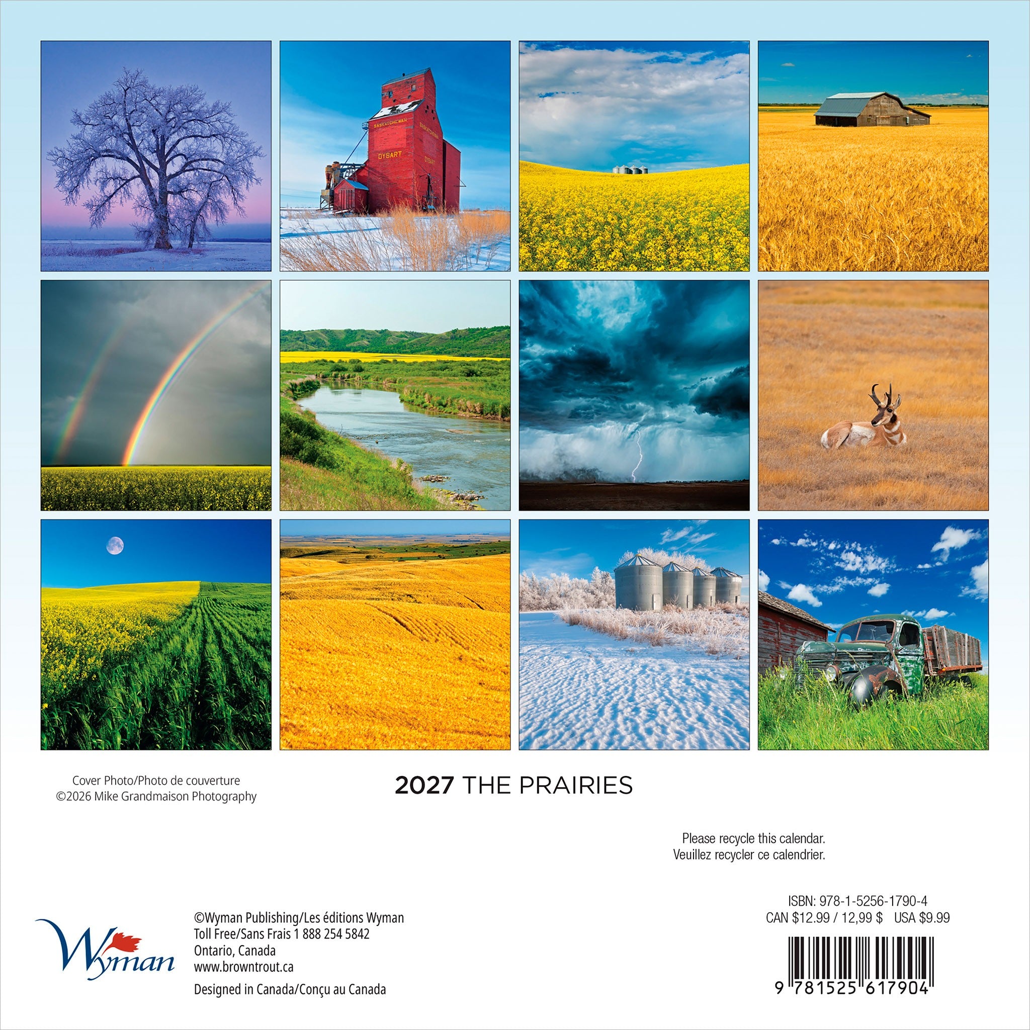 The Prairies 2027 Mini Calendar