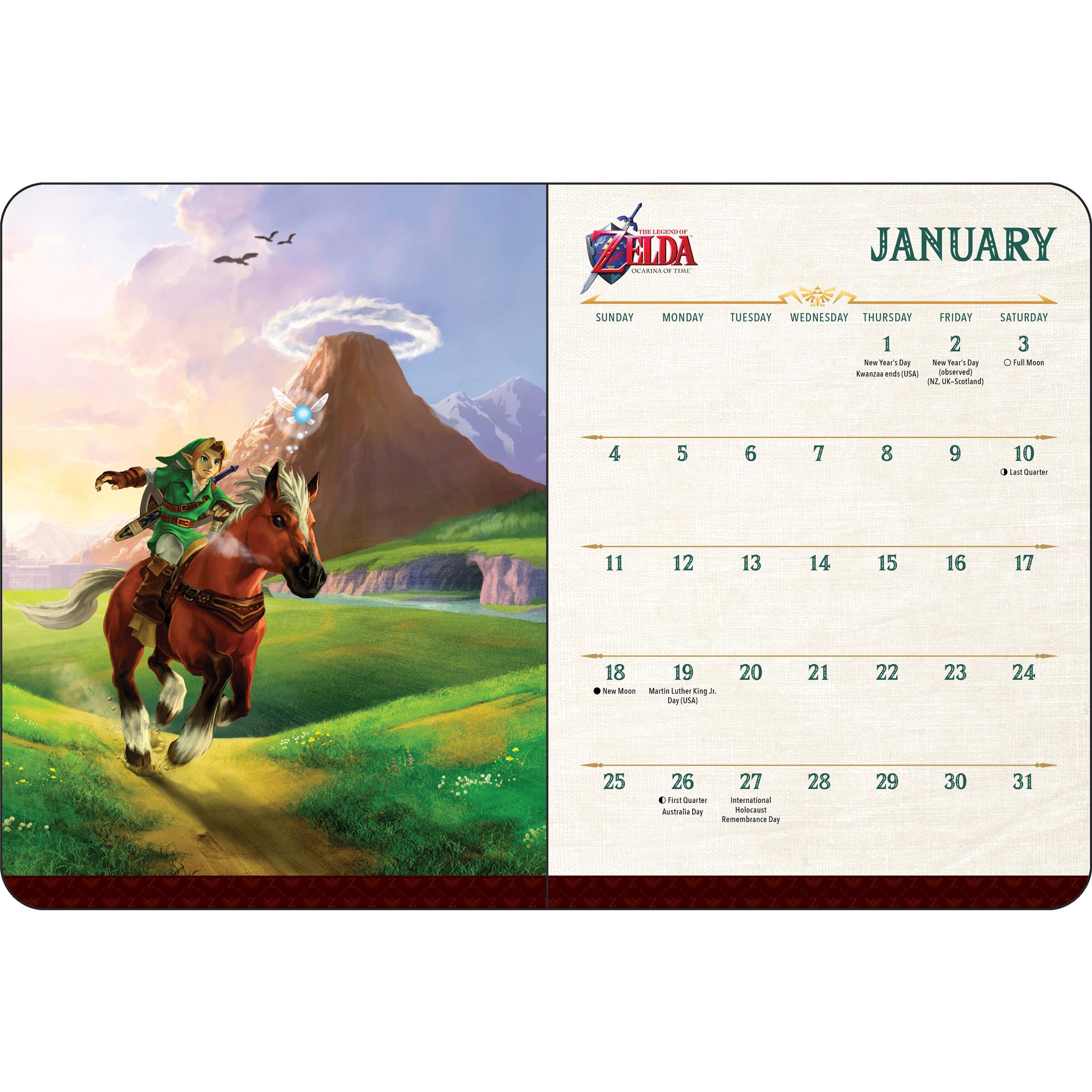 Legend Of Zelda 2025-2026 Engagement Calendar - Online Only