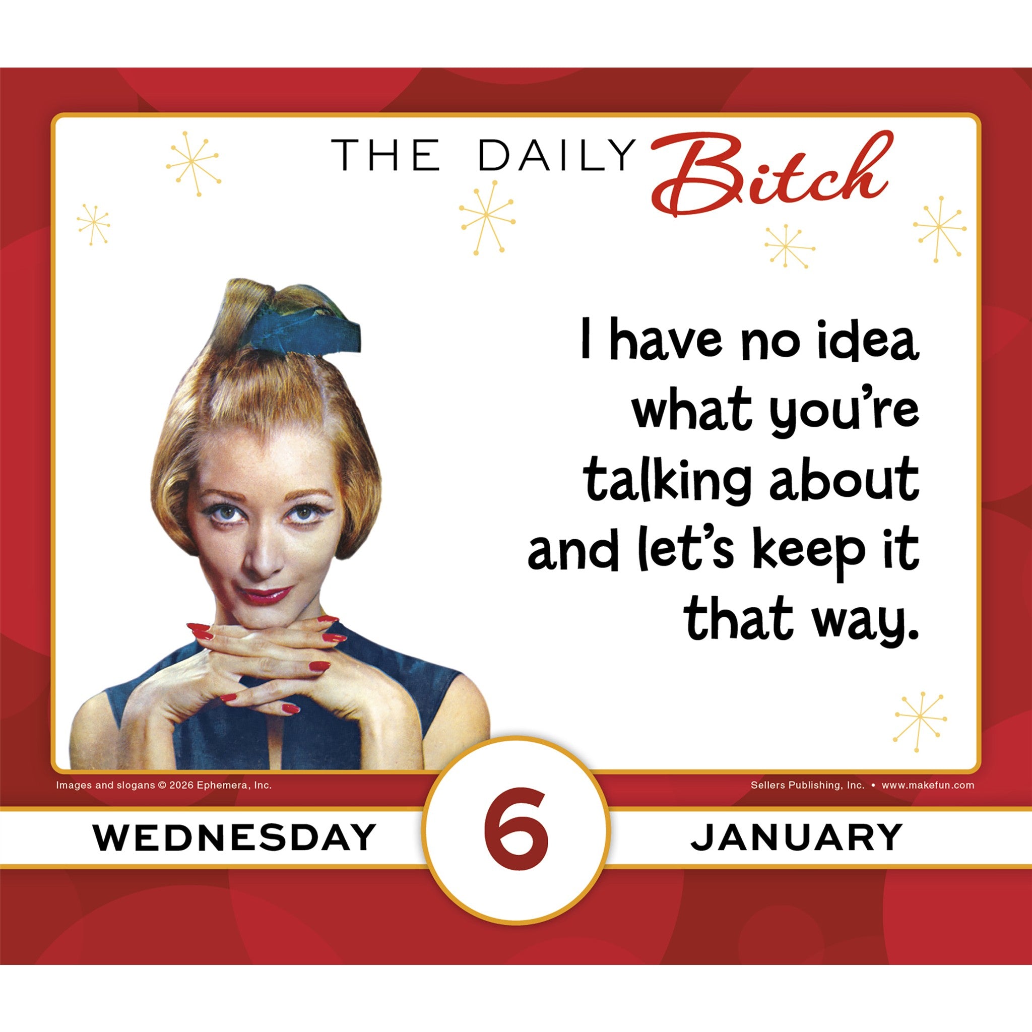 Daily Bitch 2027 Box Calendar