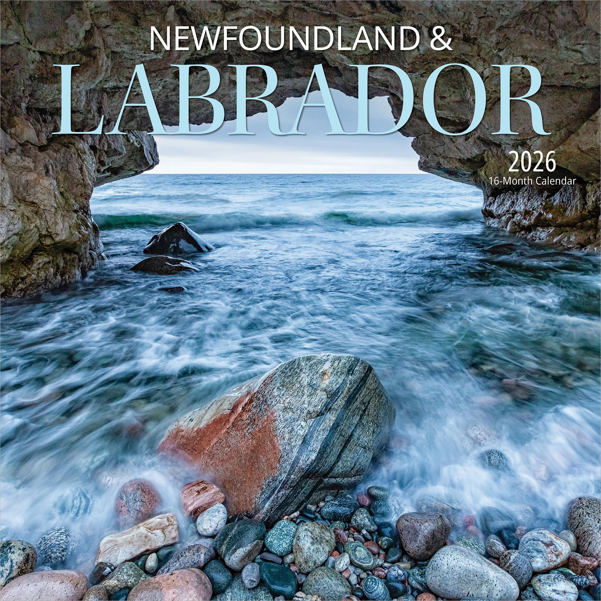 Mini-calendrier de Terre-Neuve-et-Labrador 2026 - Disponible uniquement en ligne