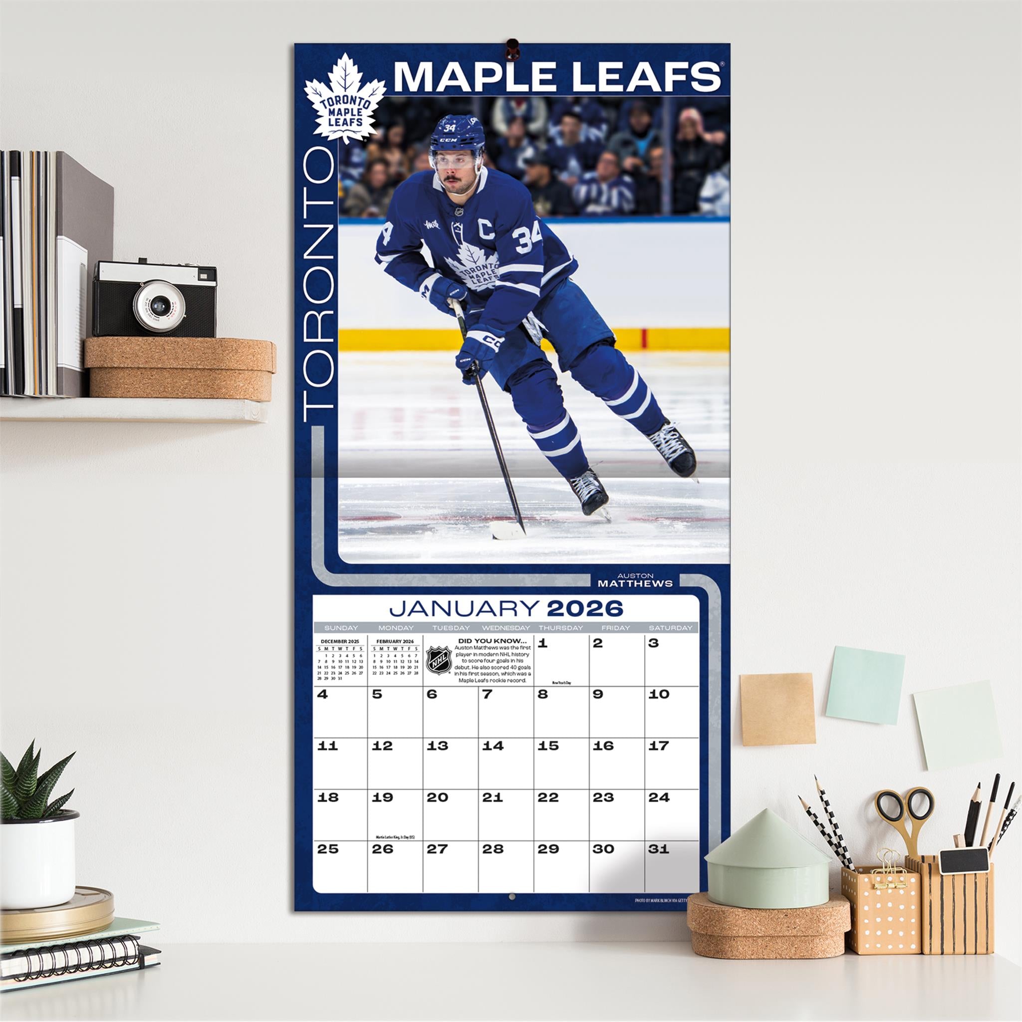 Calendrier mural NHL Elite 2026
