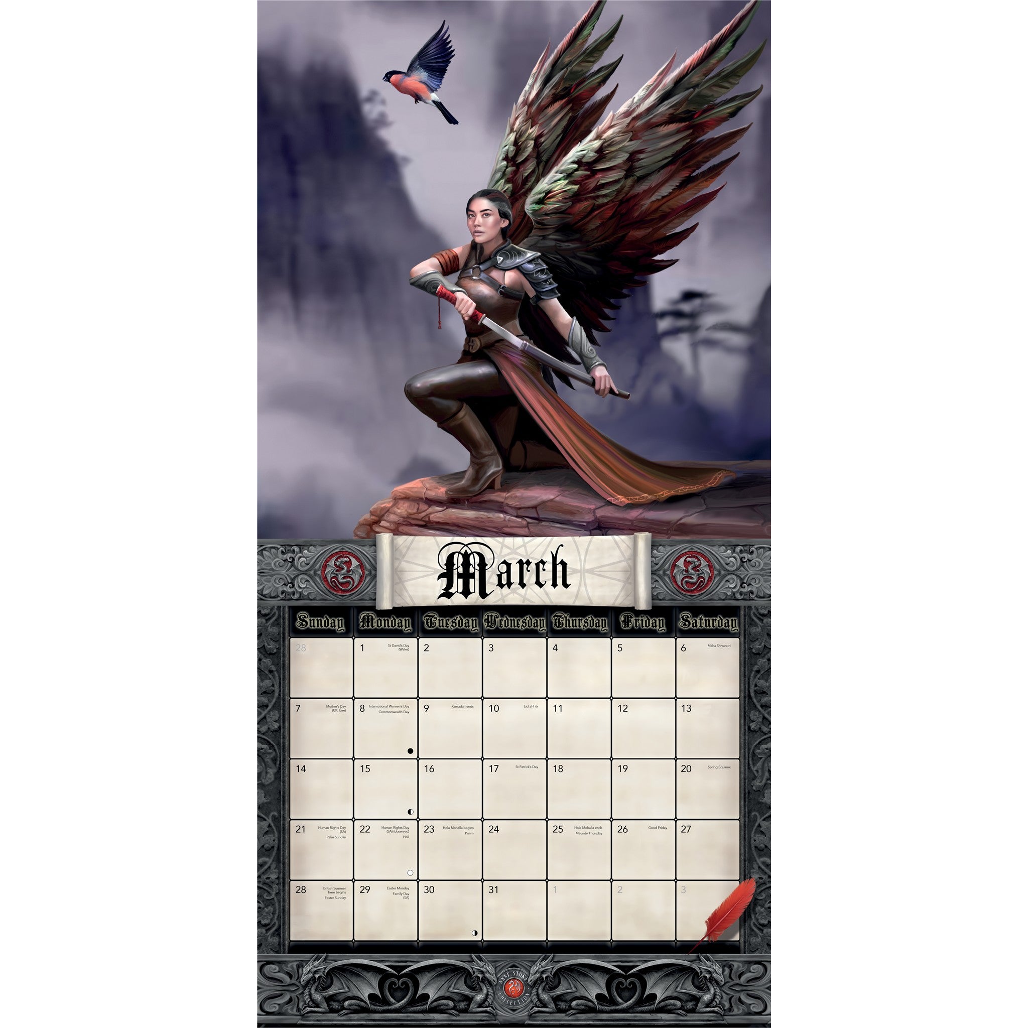 Anne Stokes 2027 Wall Calendar