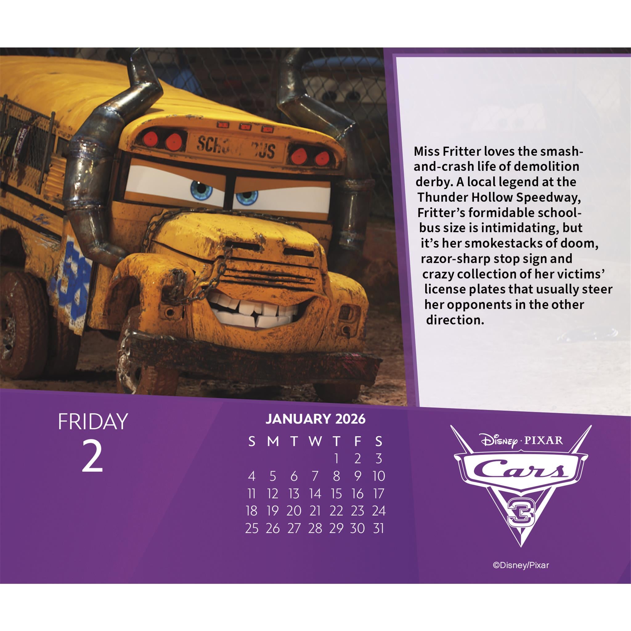 Calendrier Disney Pixar 2026 en boîte - Disponible uniquement en ligne