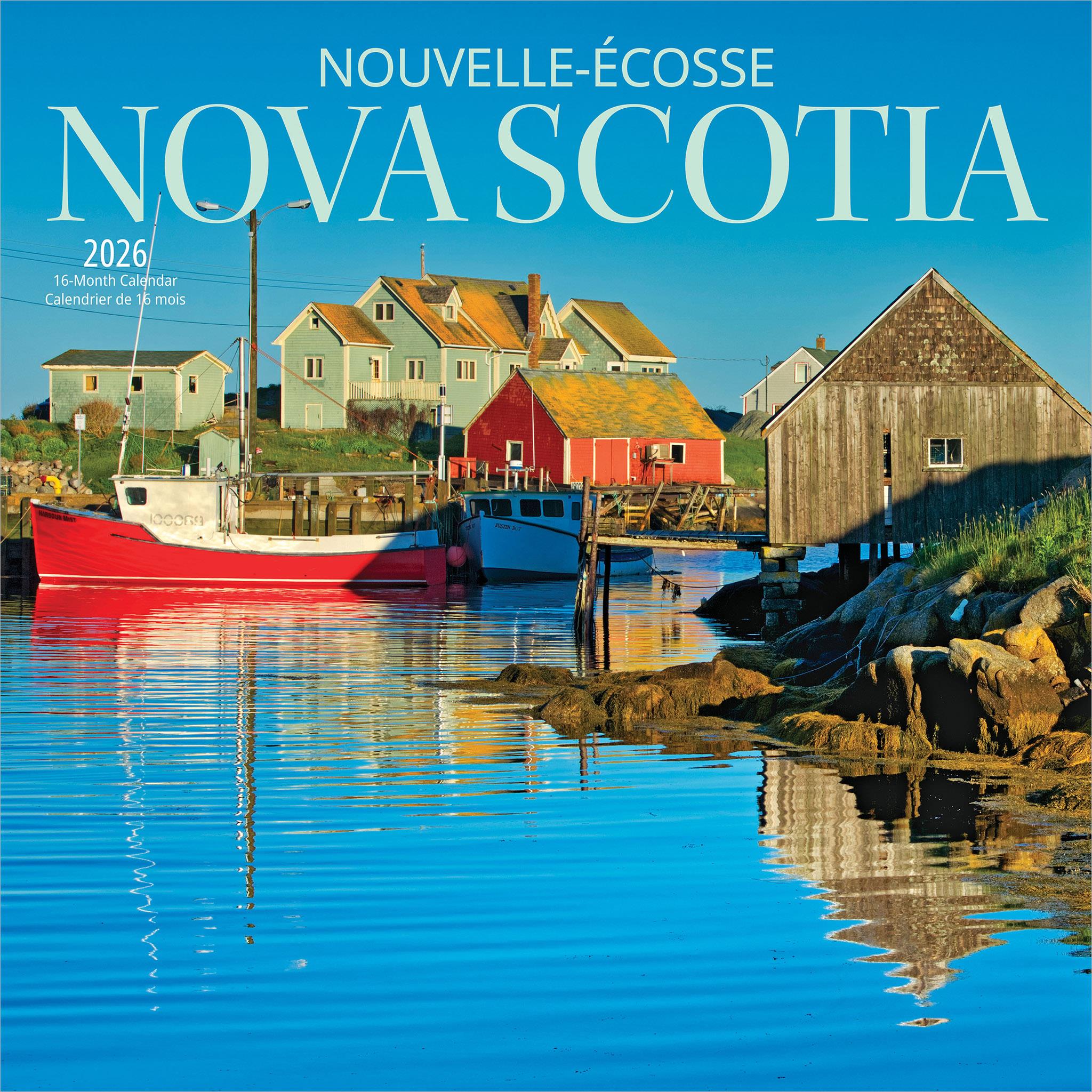 Calendrier mural de la Nouvelle-Écosse 2026