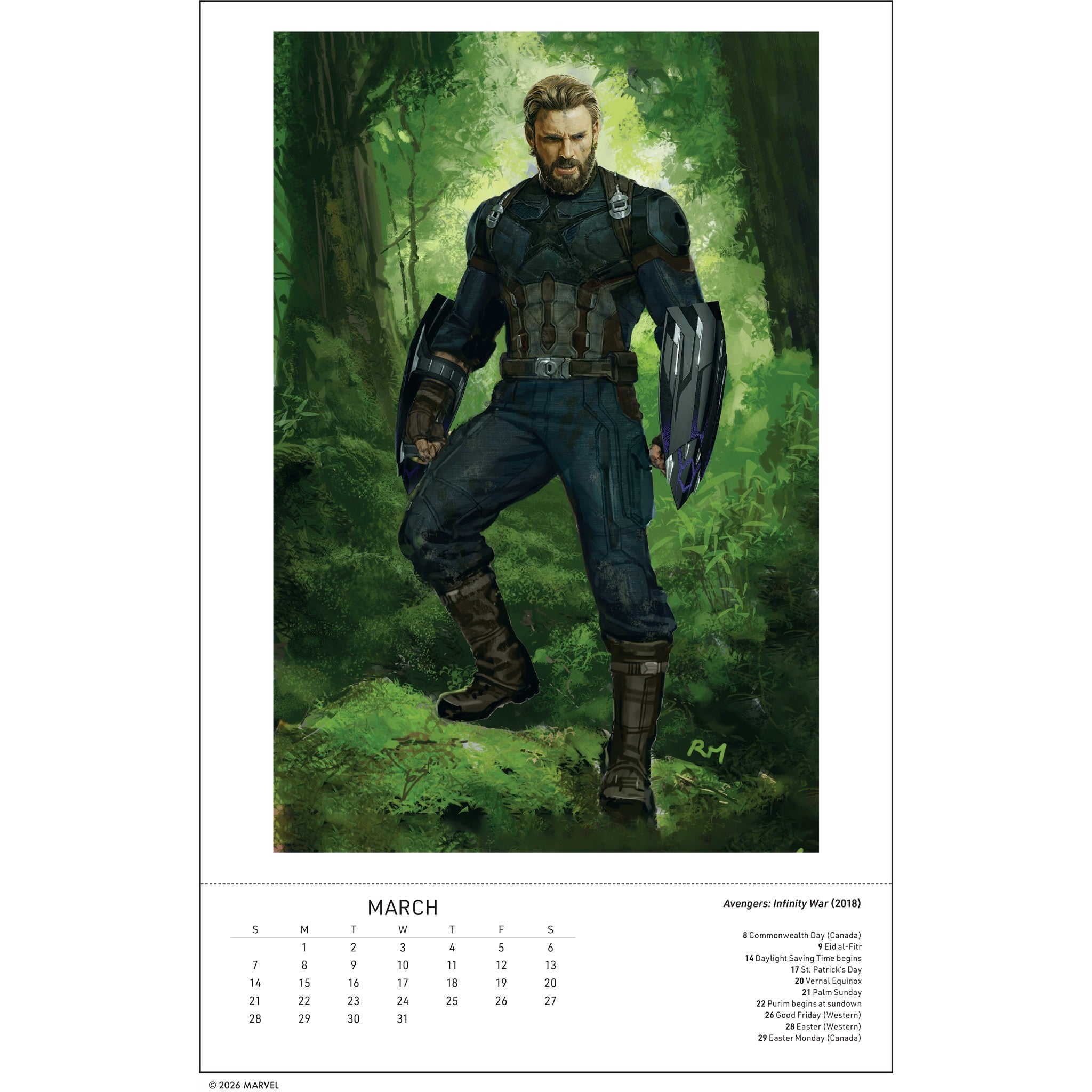 Marvel Studios: The Art of Ryan Meinerding 2027 Poster Calendar