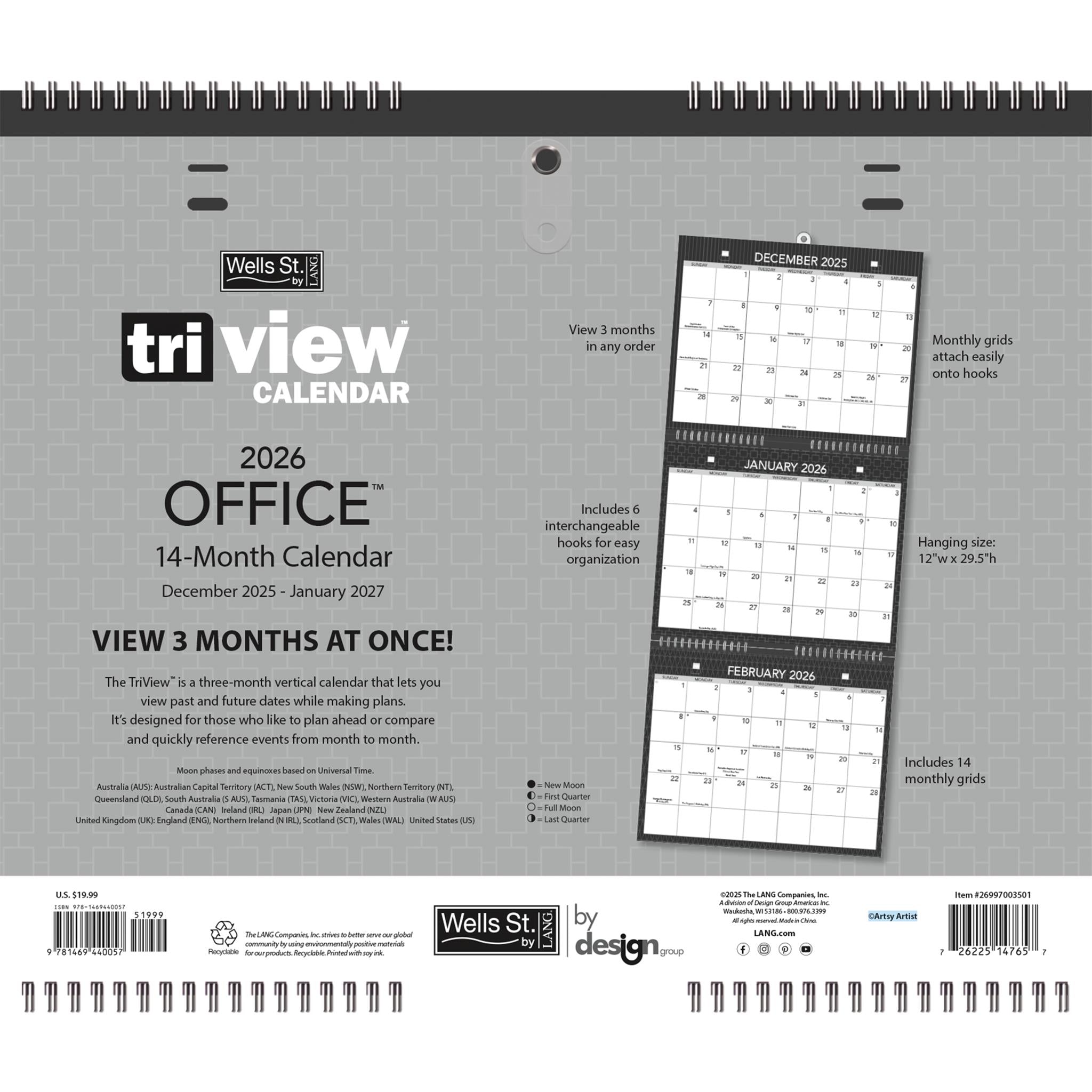 Calendrier mural Office Triview 2026