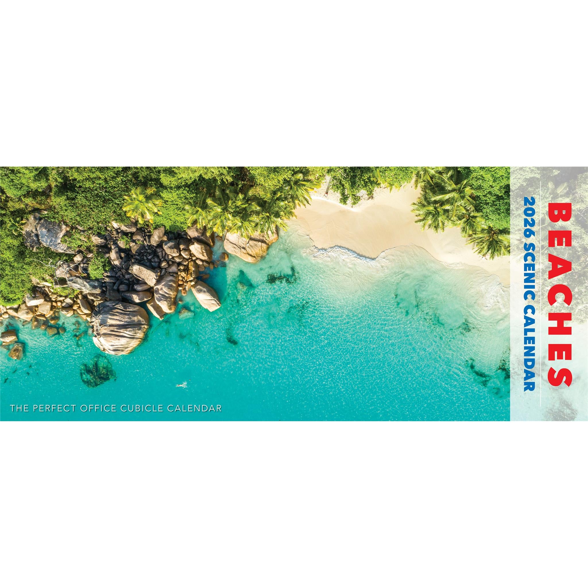 Calendrier mince panoramique des plages 2026