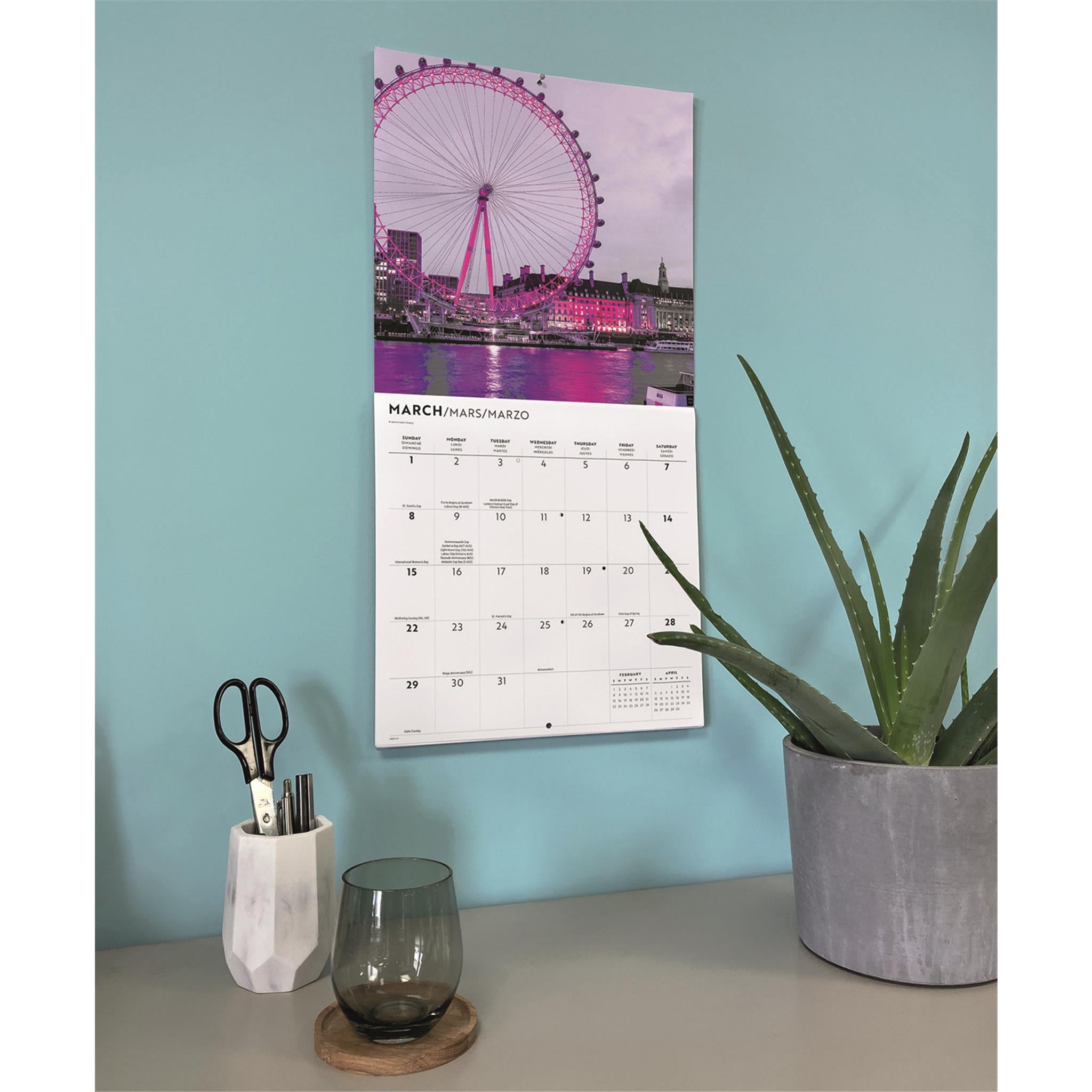 London Lux 2026 Wall Calendar