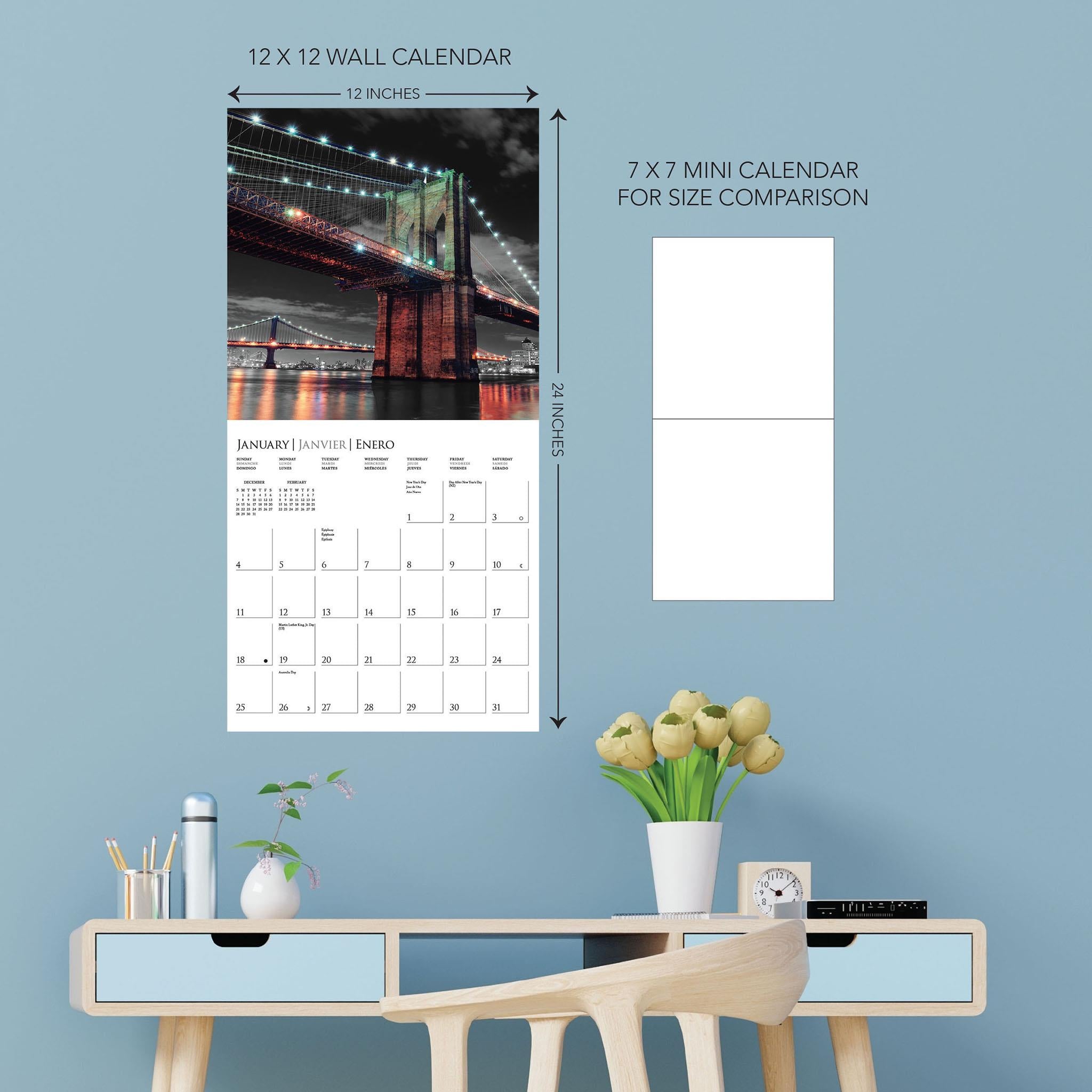New York Glitz 2026 Wall Calendar