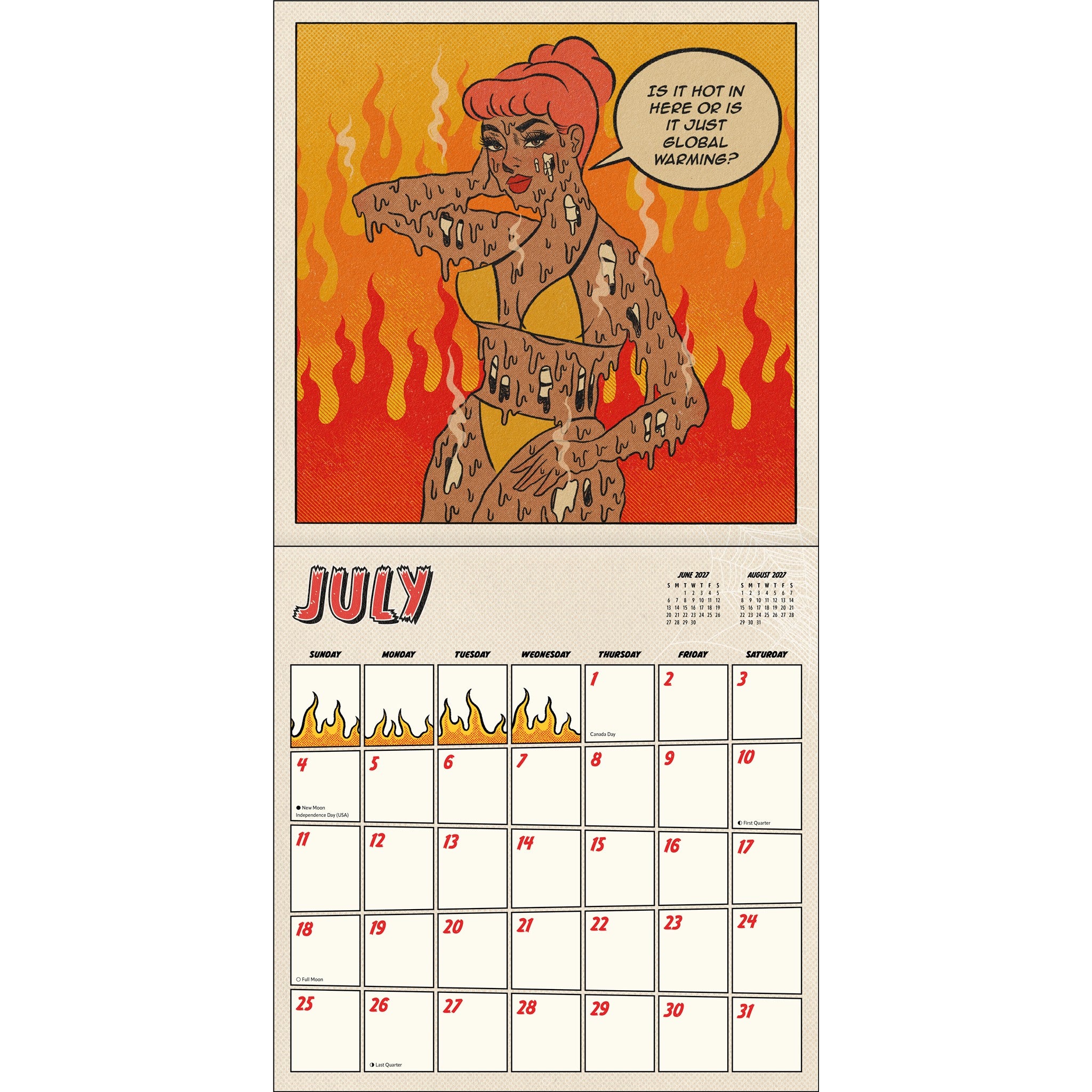 Calendrier mural 2027 Tragic Girls