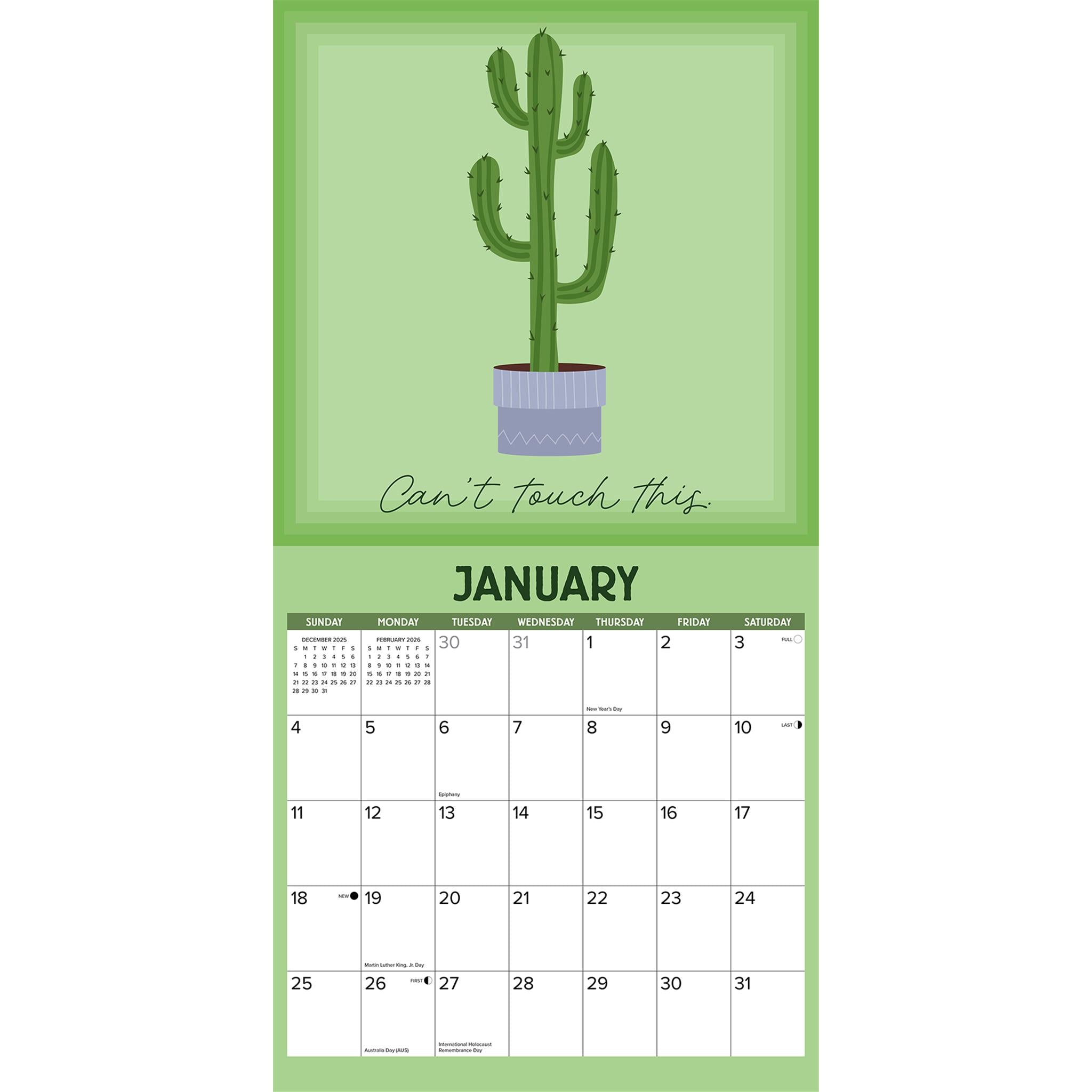 Plantrovert 2026 Wall Calendar