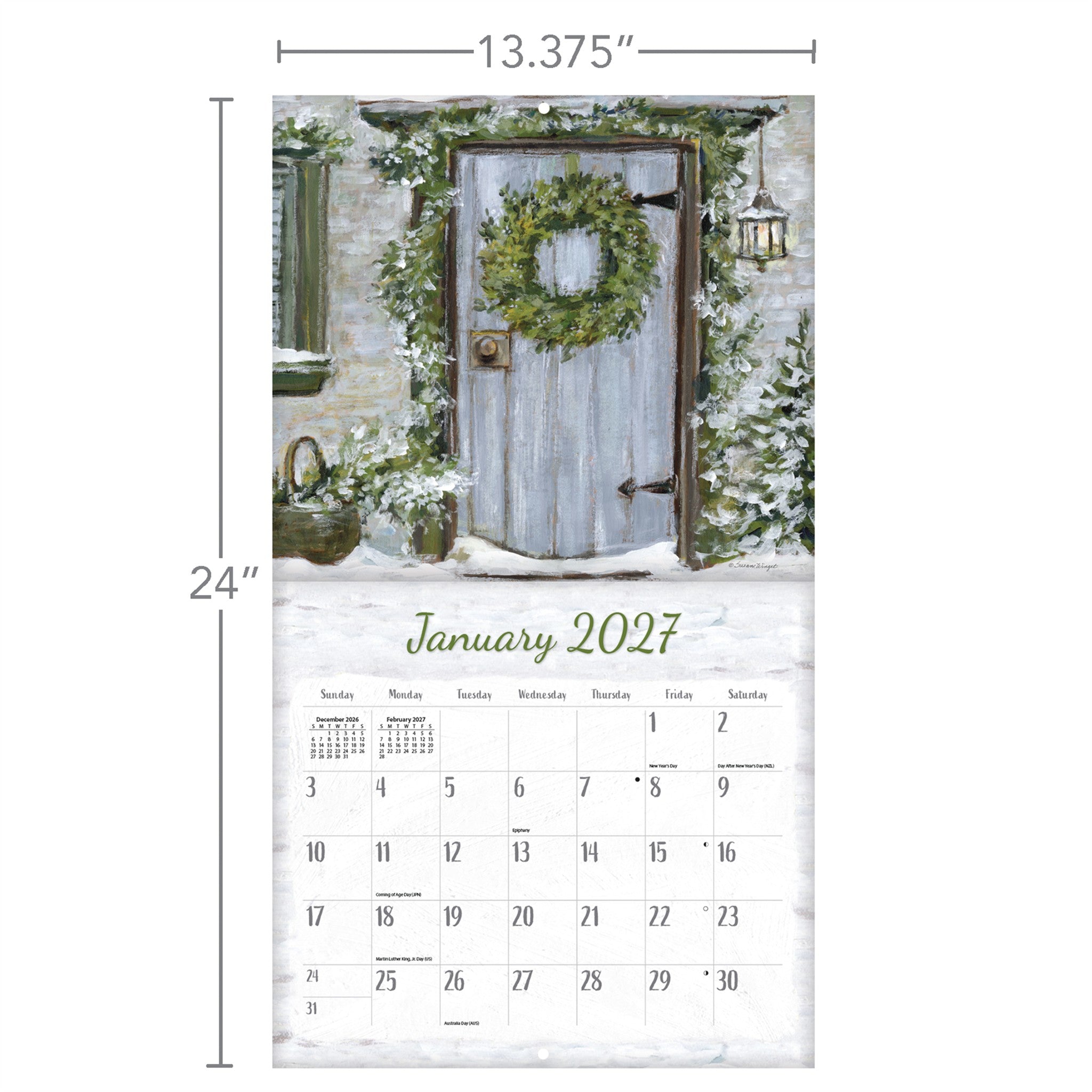 Calendrier mural 2027 Fields Of Home – En ligne seulement