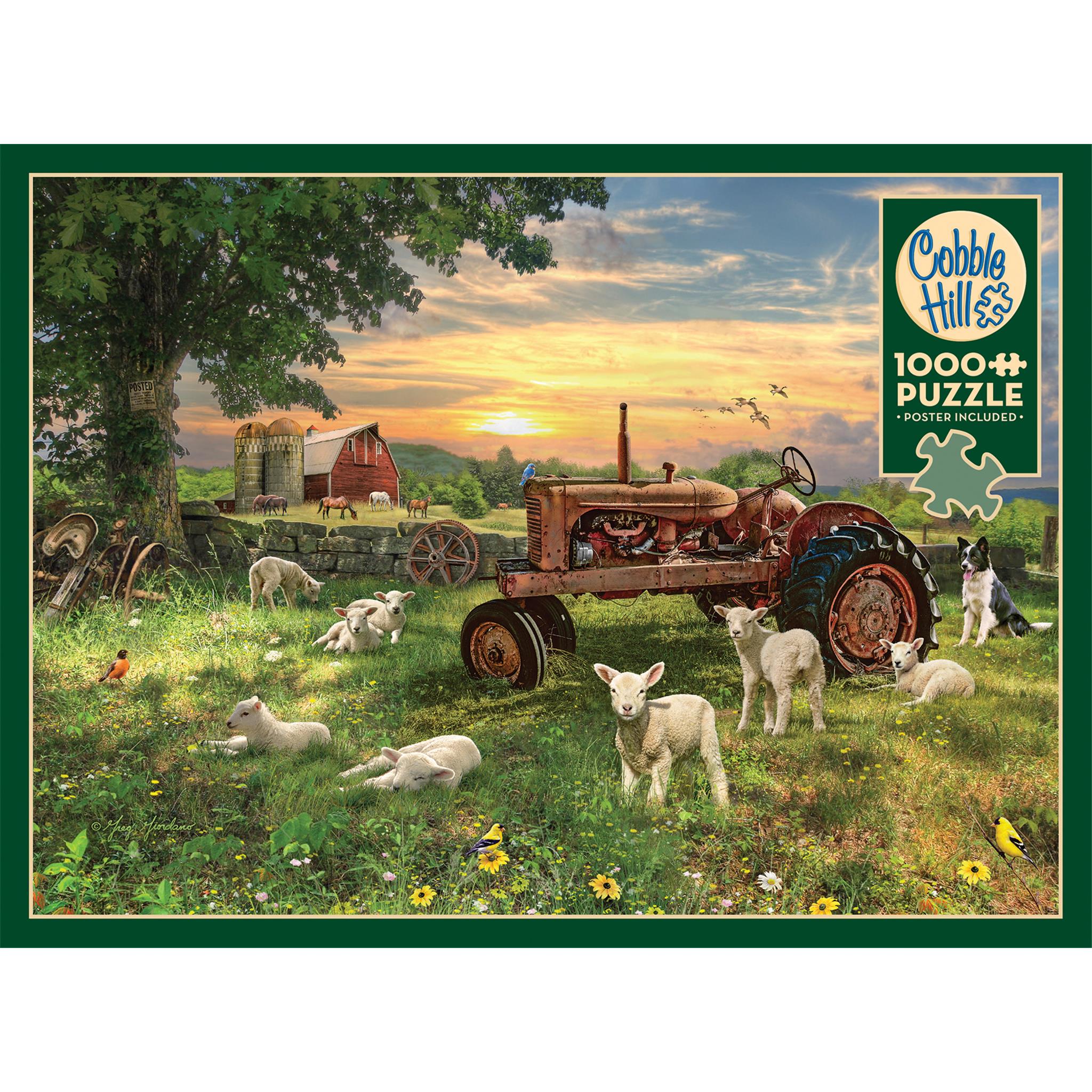 Field at Sunrise 1000 Piece Puzzle Cobble Hill