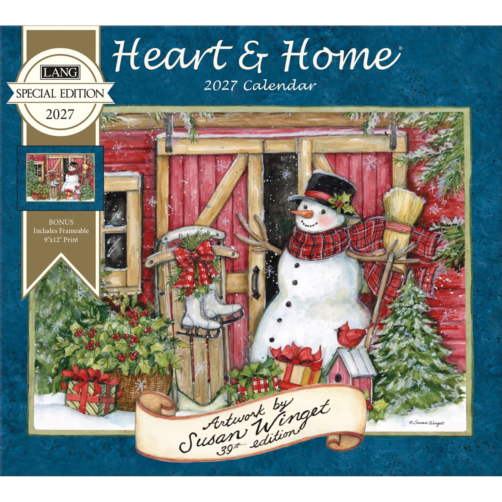 Heart and Home Special Edition with Print 2027 Wall Calendar