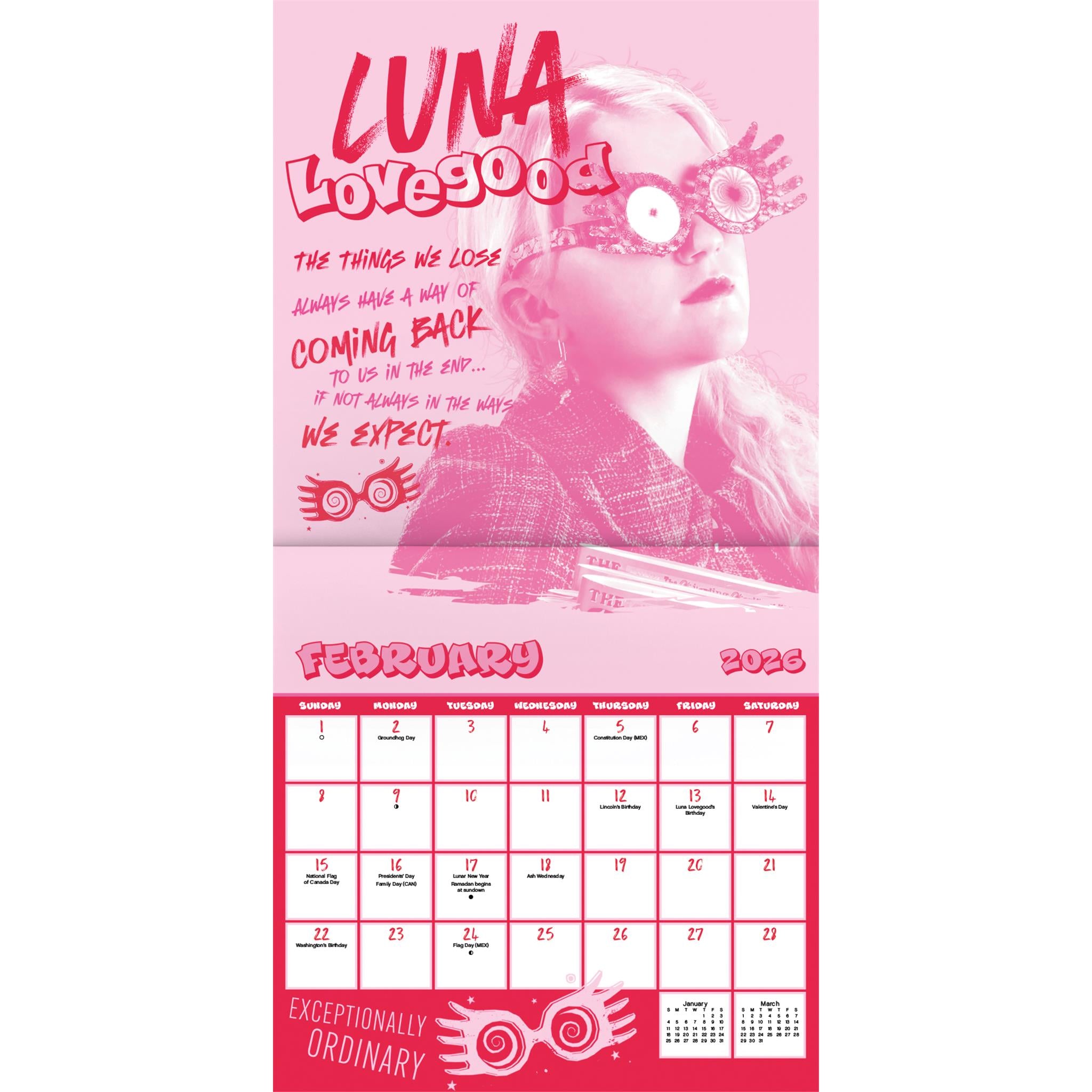 Calendrier mural Harry Potter Édition Collector 2026