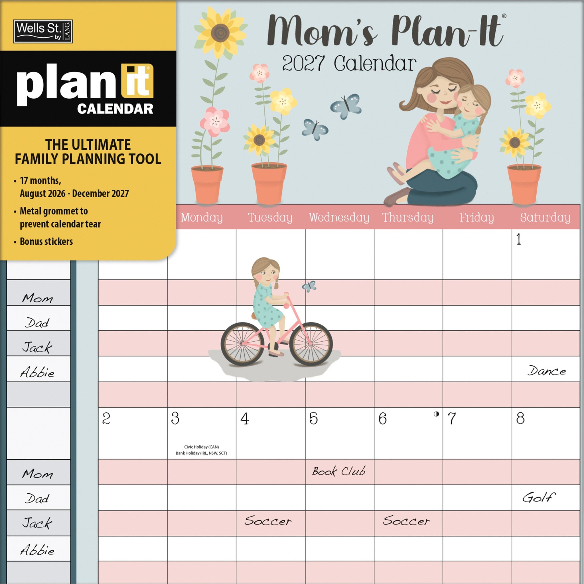 Calendrier mural Moms Plan-It 2027 – En ligne seulement