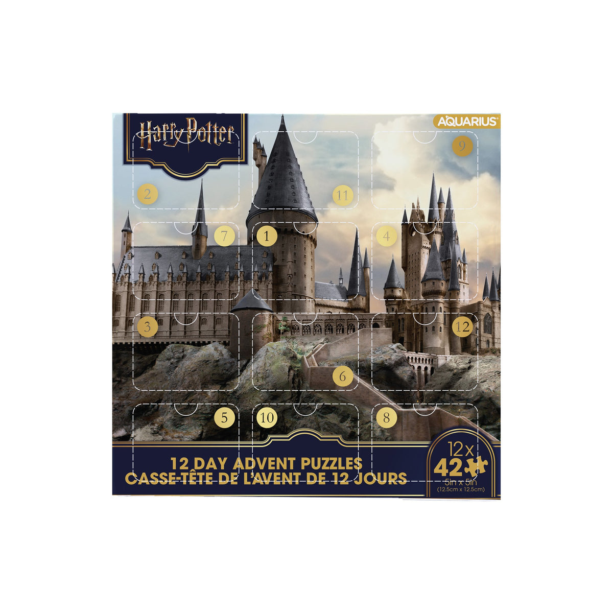 Calendrier de l'Avent Harry Potter - 12 mini puzzles de 42 pièces
