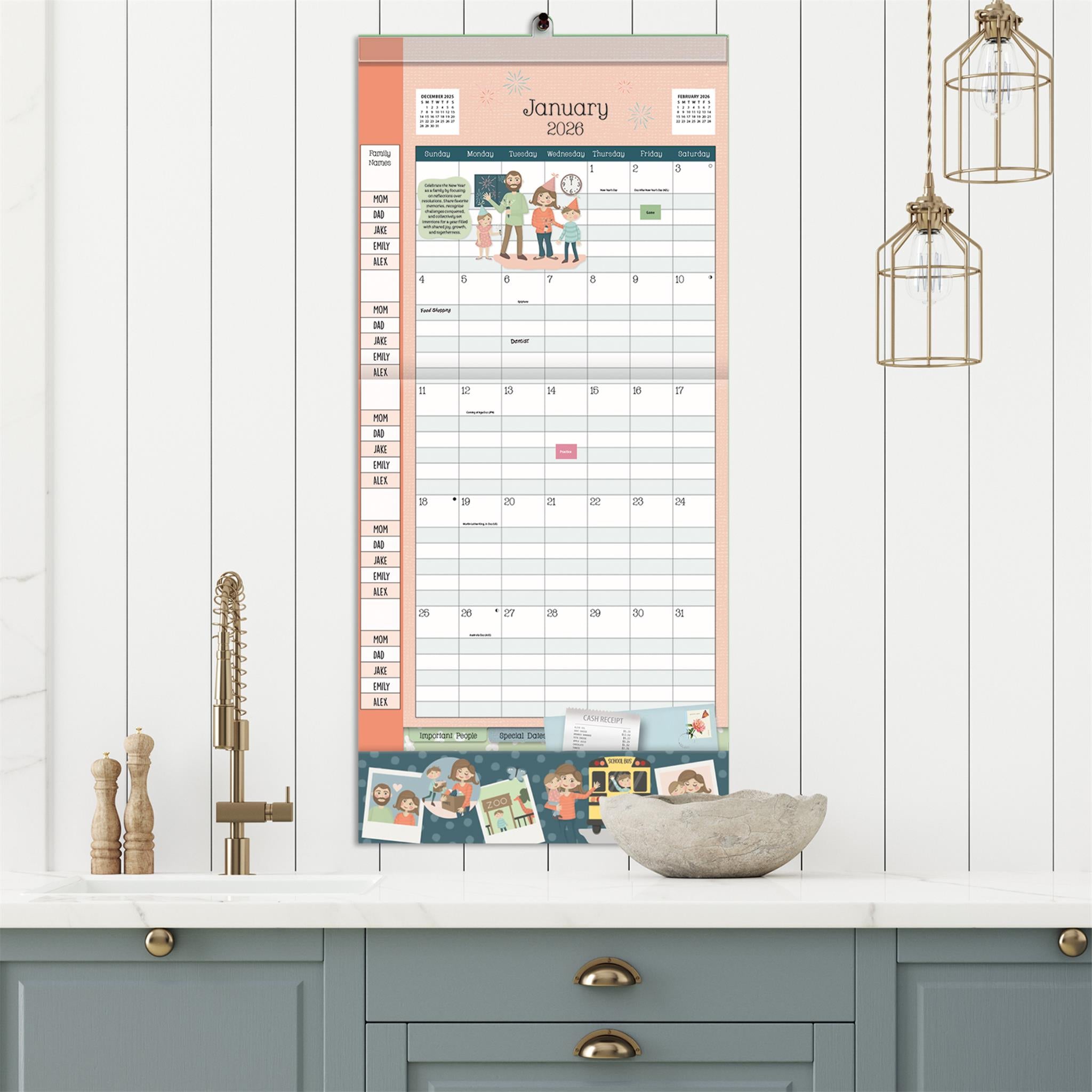 Moms Plan It 2025-206 Wall Calendar - Online Only