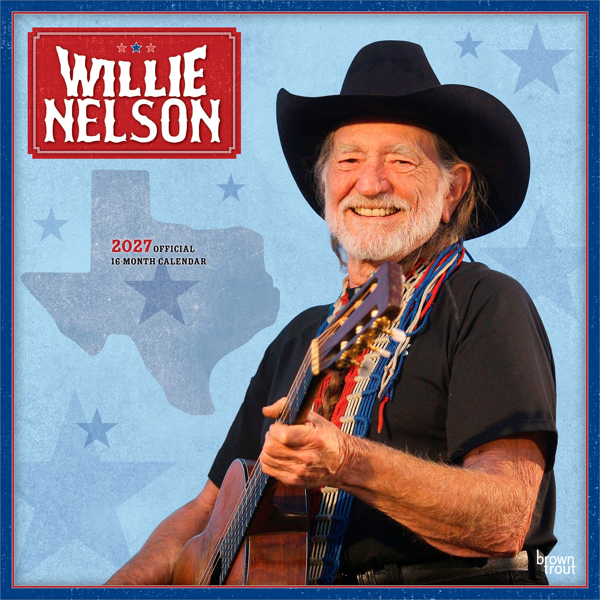 Willie Nelson 2027 Wall Calendar - Online Only